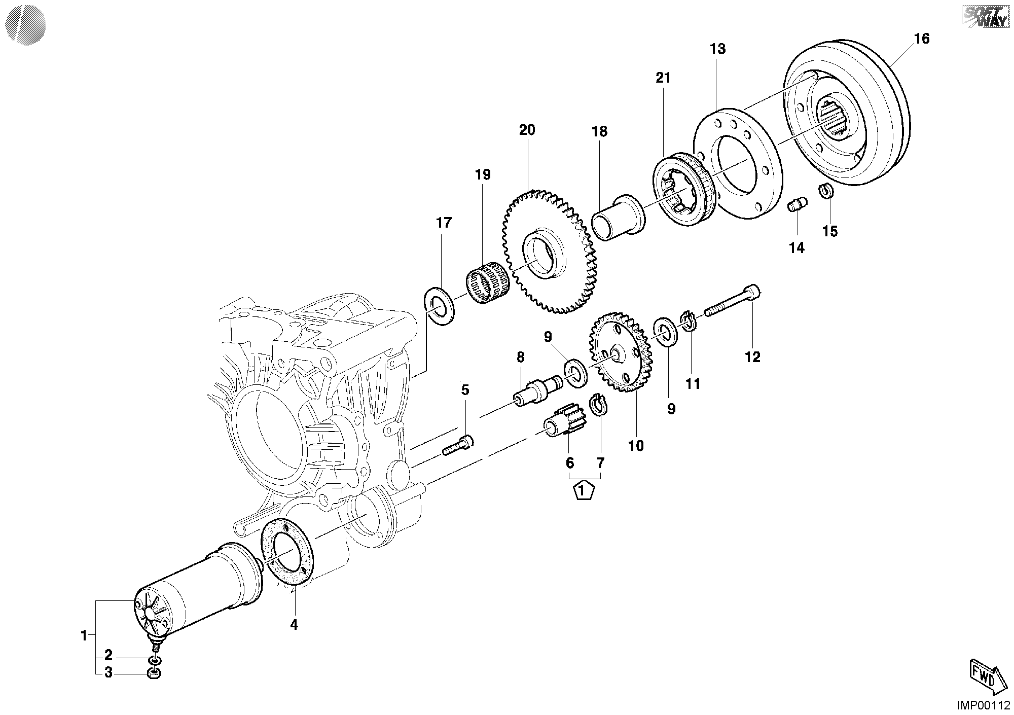 009 GENERATEUR MOTEUR DEMARRAGE POUR MONSTER S4R 2003