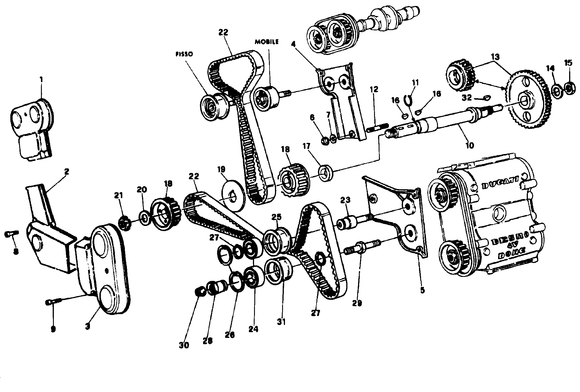 008 COURROIE DISTRIBUTION POUR SUPERBIKE 851 1991