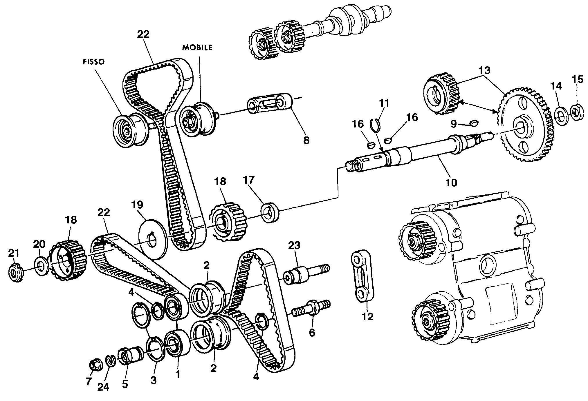 008 COURROIE DISTRIBUTION POUR SUPERBIKE 916 R 1998