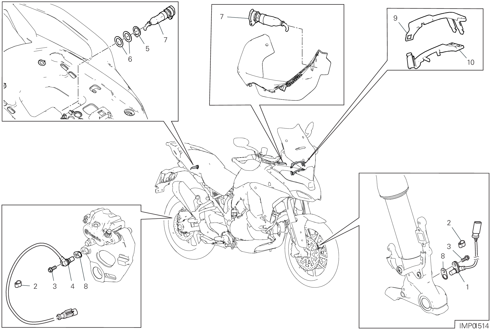 13F DISOISITIF ELECTRIQUES POUR MULTISTRADA V4 2021