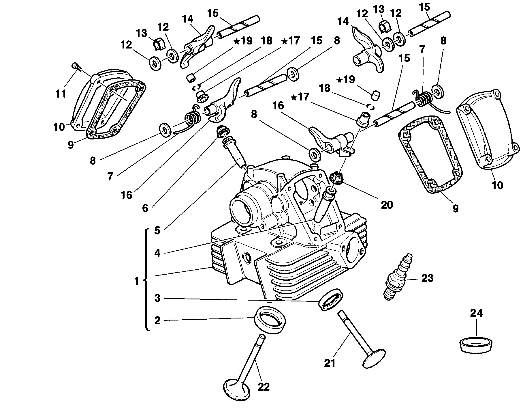 014 CULASSE VERTICALE POUR SPORT TOURING ST2 1998