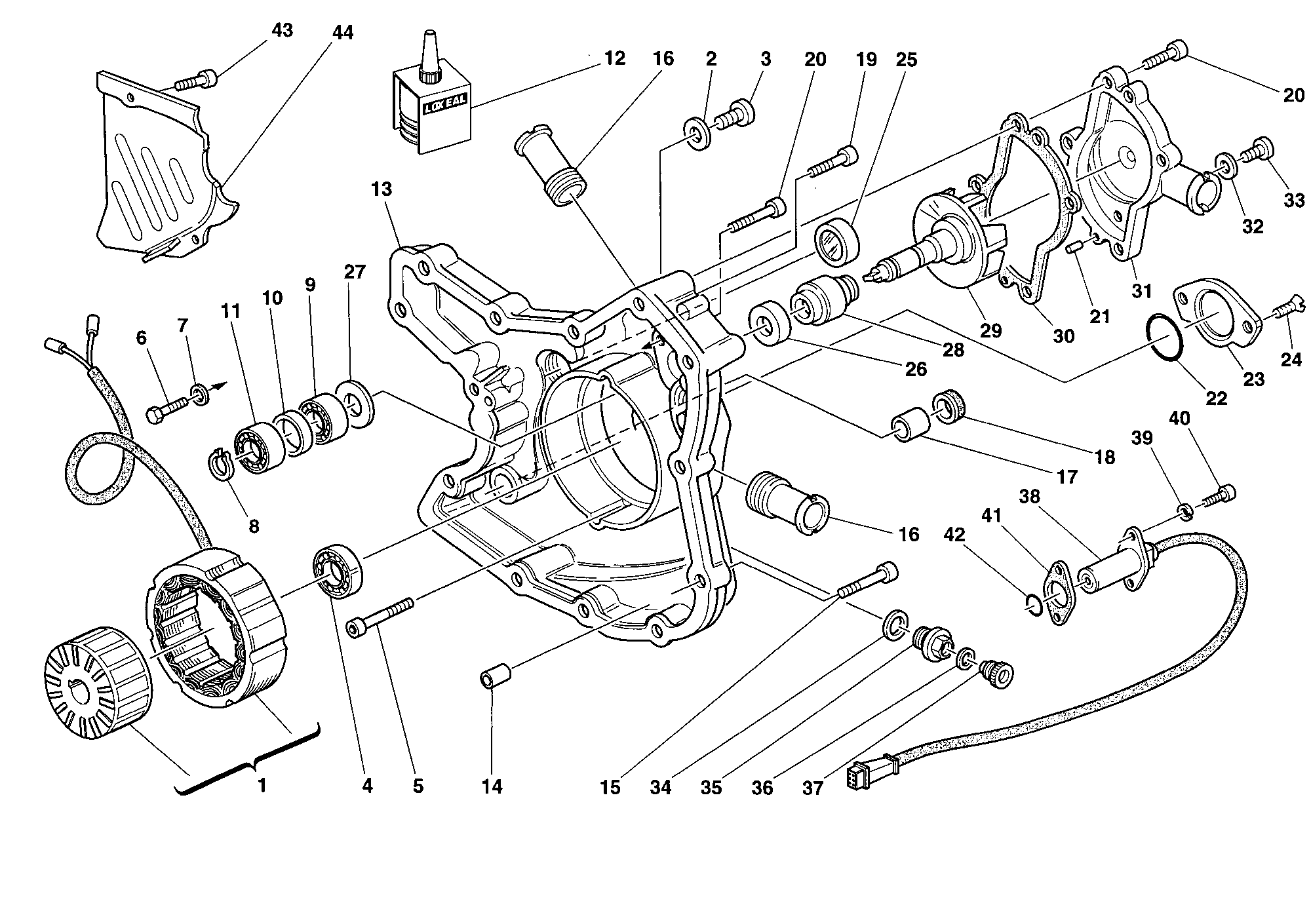 011 COUVERCLE GENERATEUR POUR SUPERBIKE 916 SENNA 1995