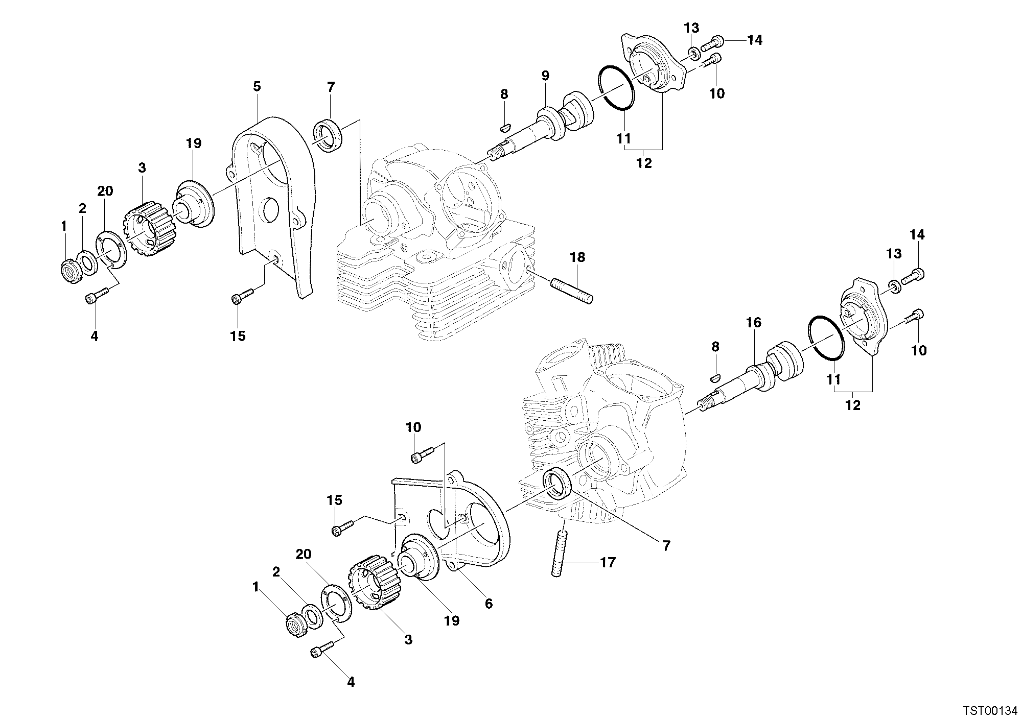 013 ARBRE A CAMES POUR MULTISTRADA 1000 2005