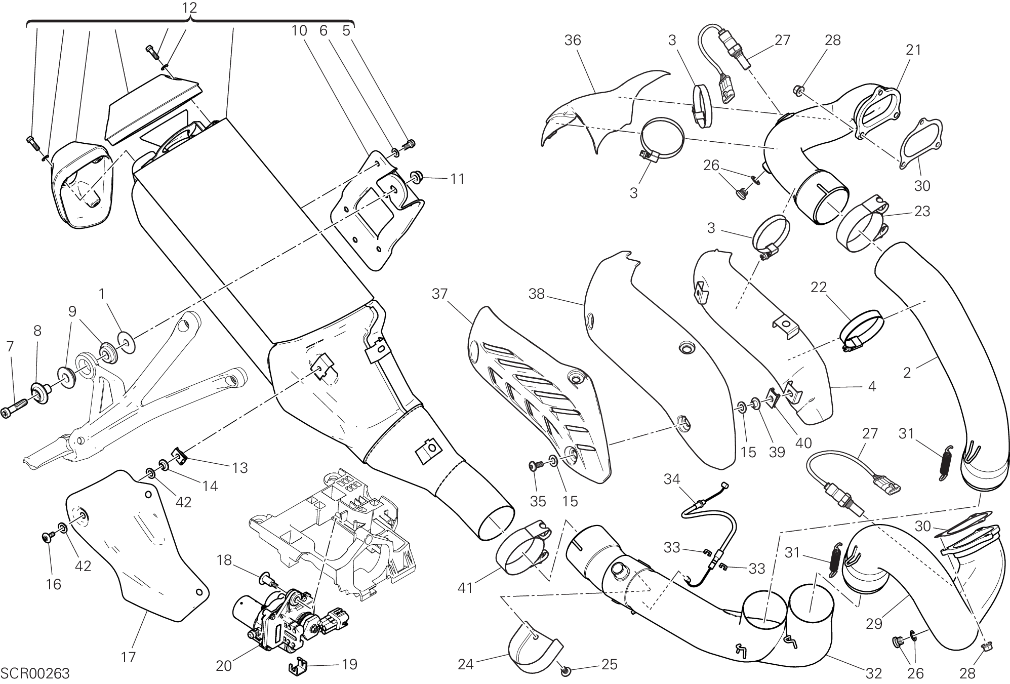 019 ECHAPPEMENT POUR MONSTER 1200 R 2019