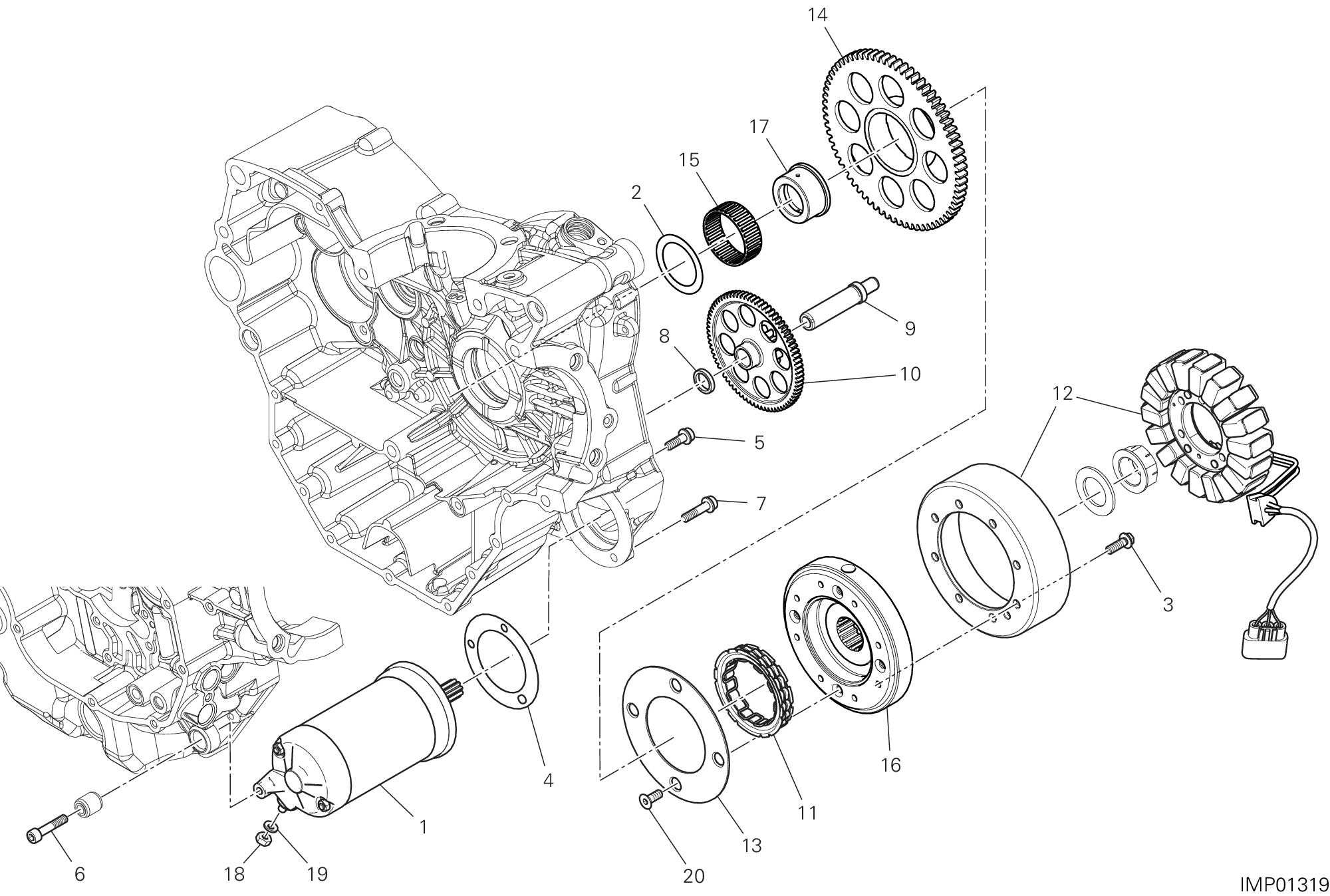 012 DEMARRAGE ELECTRIQUE POUR MULTISTRADA 950 2021