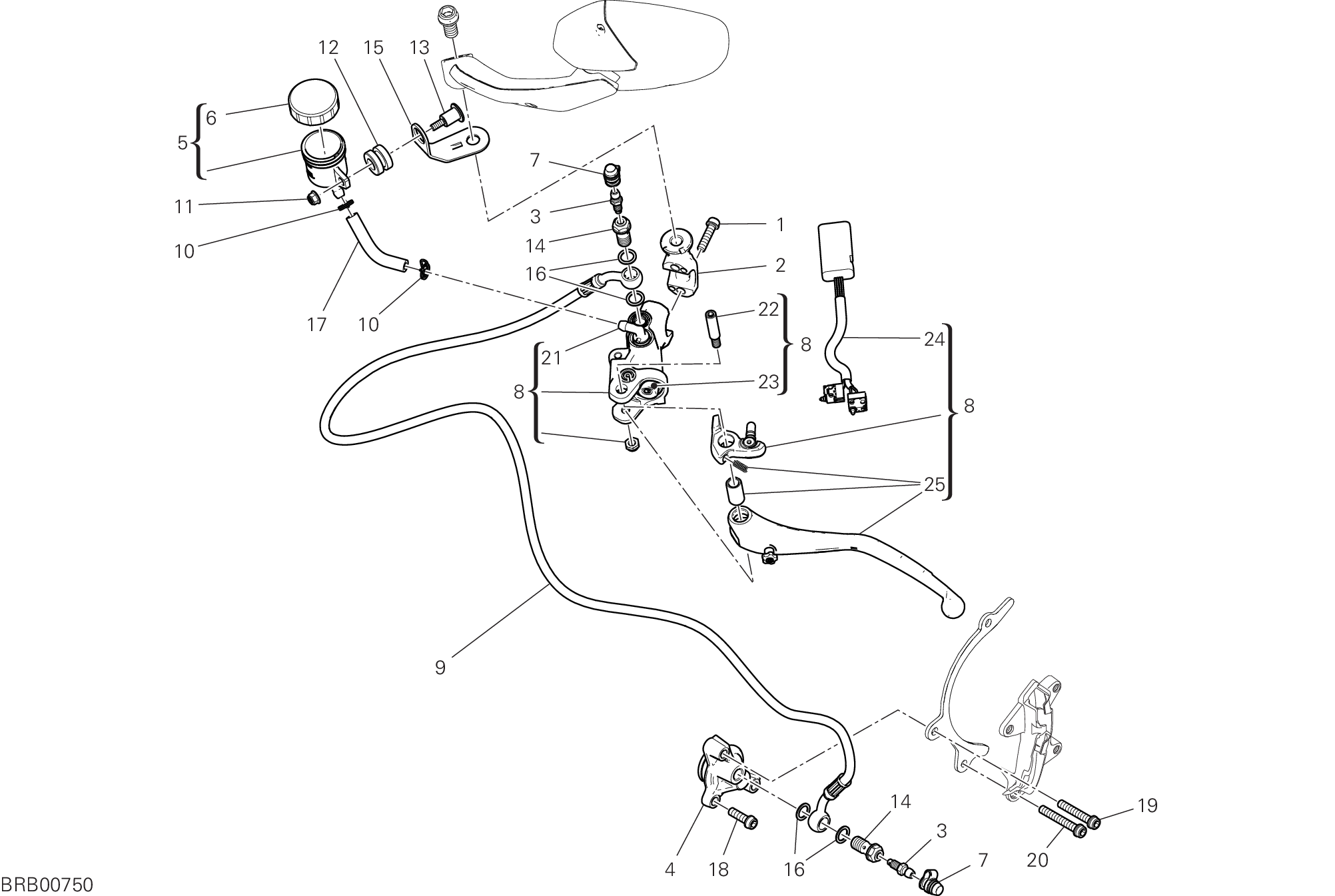 22B POMPE EMBRAYAGE POUR MULTISTRADA V4 RS 2024