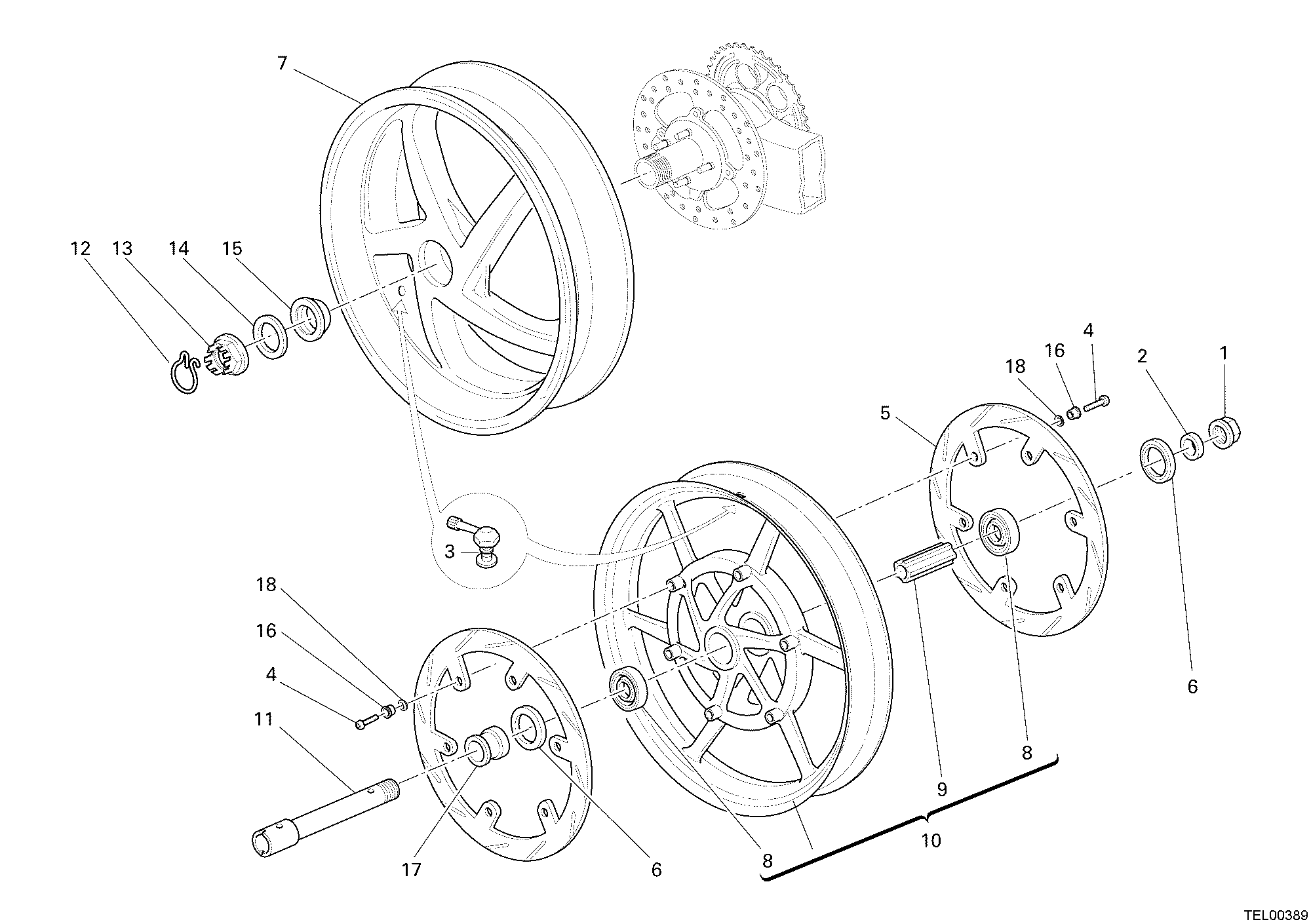 024 ROUES POUR MULTISTRADA 1000 2006