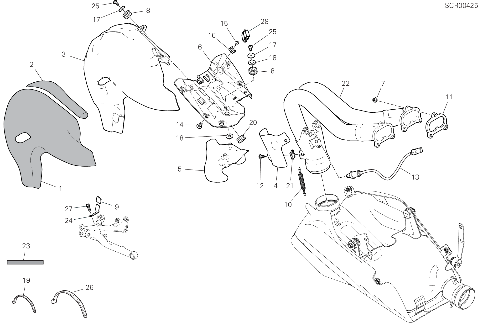 31B ECHAPPEMENT POUR SUPERBIKE PANIGALE V4 S 2024