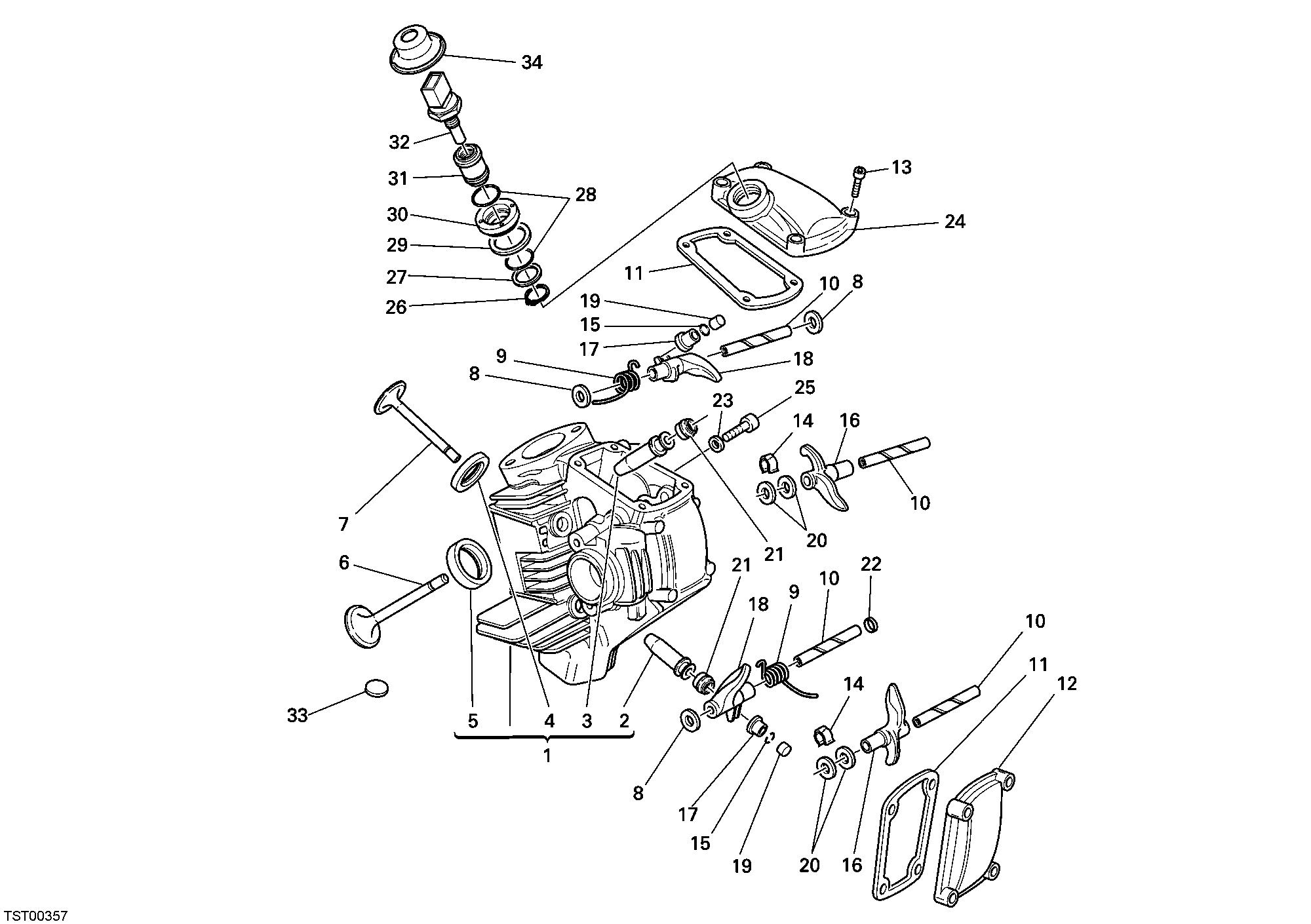 015 CULASSE HORIZONTALE POUR MONSTER 695 2008