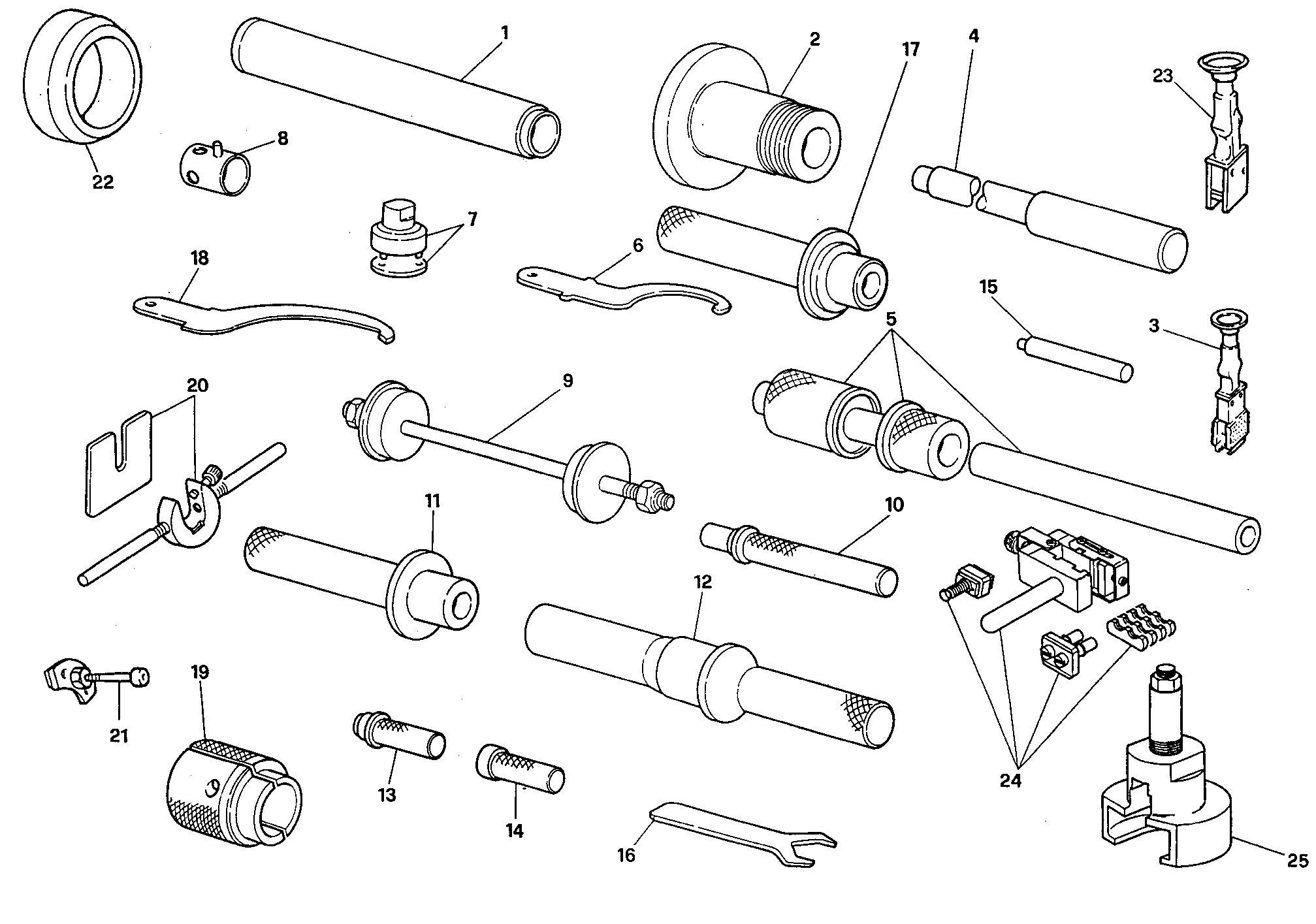 101 OUTILS DASSISTANCE CADRE POUR SUPERBIKE 916 SPS 1997
