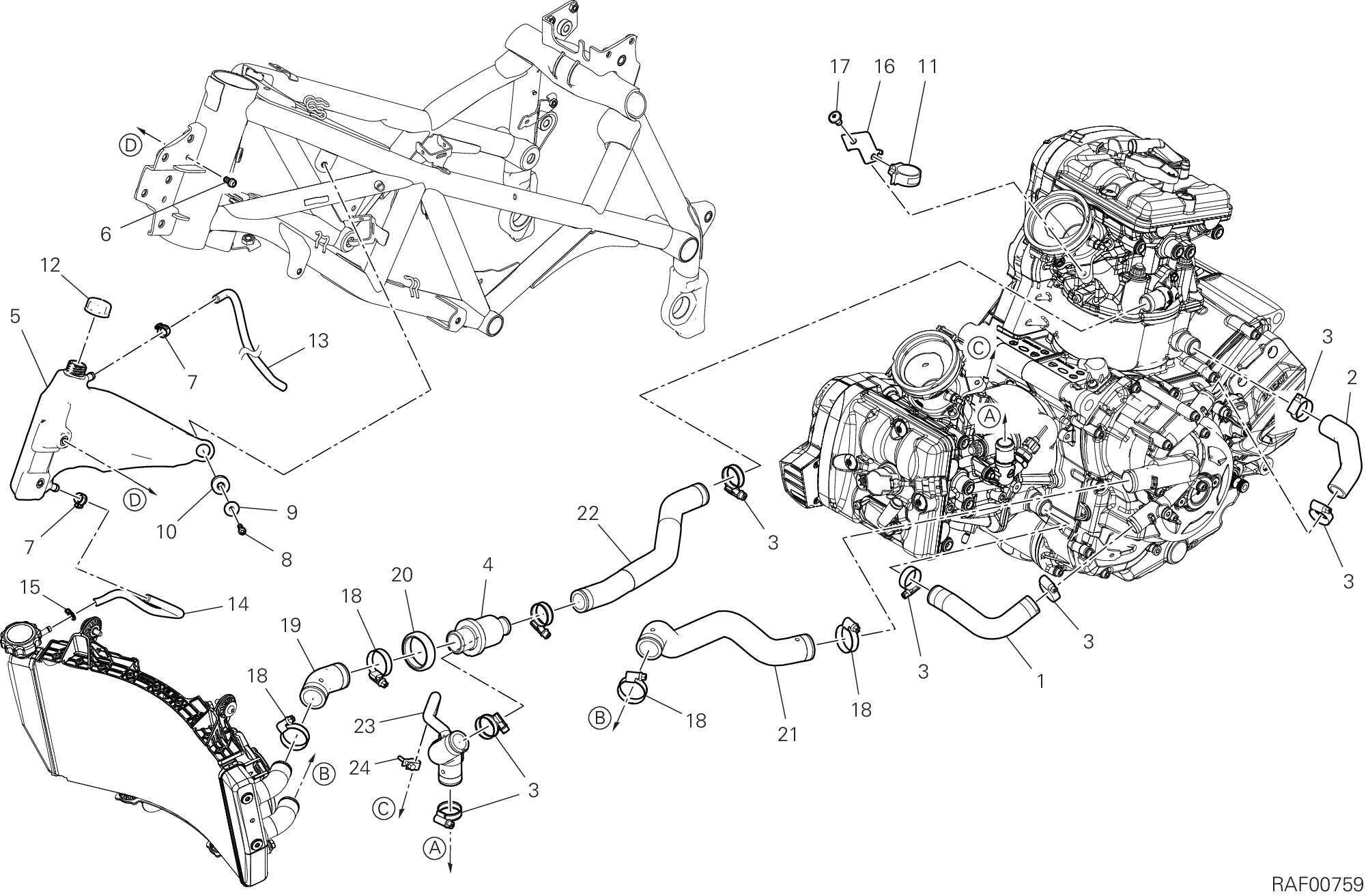 24B CIRCUIT DE REFROIDISSEMENT POUR DESERT X 2023