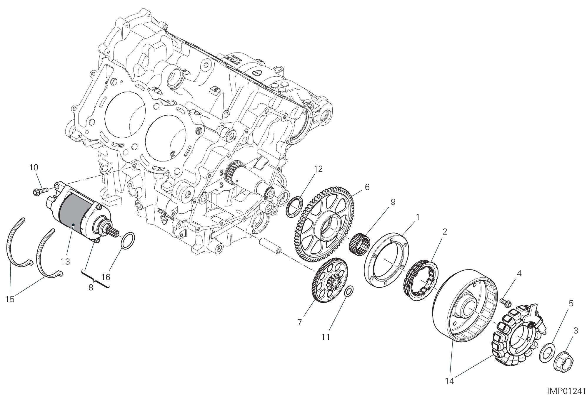 11A DEMARRAGE ELECTRIQUE ET ALLUMAGE POUR SUPERBIKE PANIGALE V4 R 2023