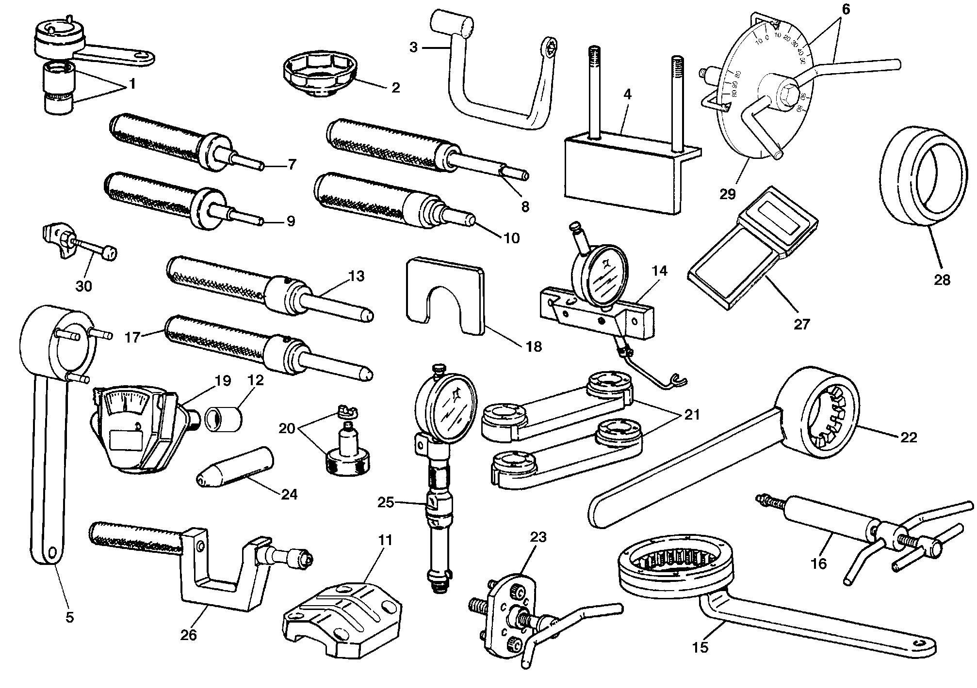 010 OUTILS DASSISTANCE MOTEUR POUR SUPERBIKE 996 R 1999
