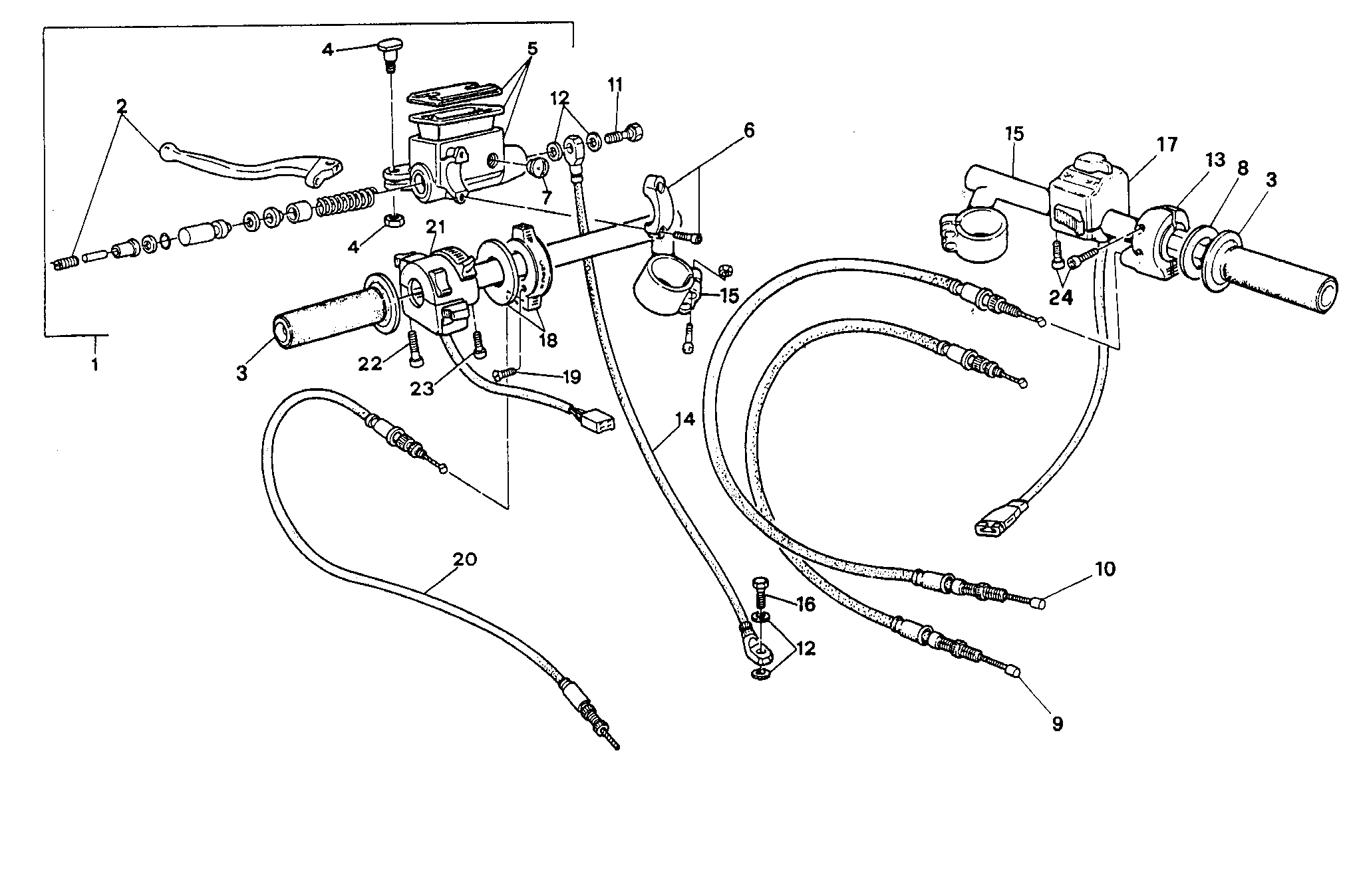 024 GUIDON POUR SUPERSPORT 400 SS 1993