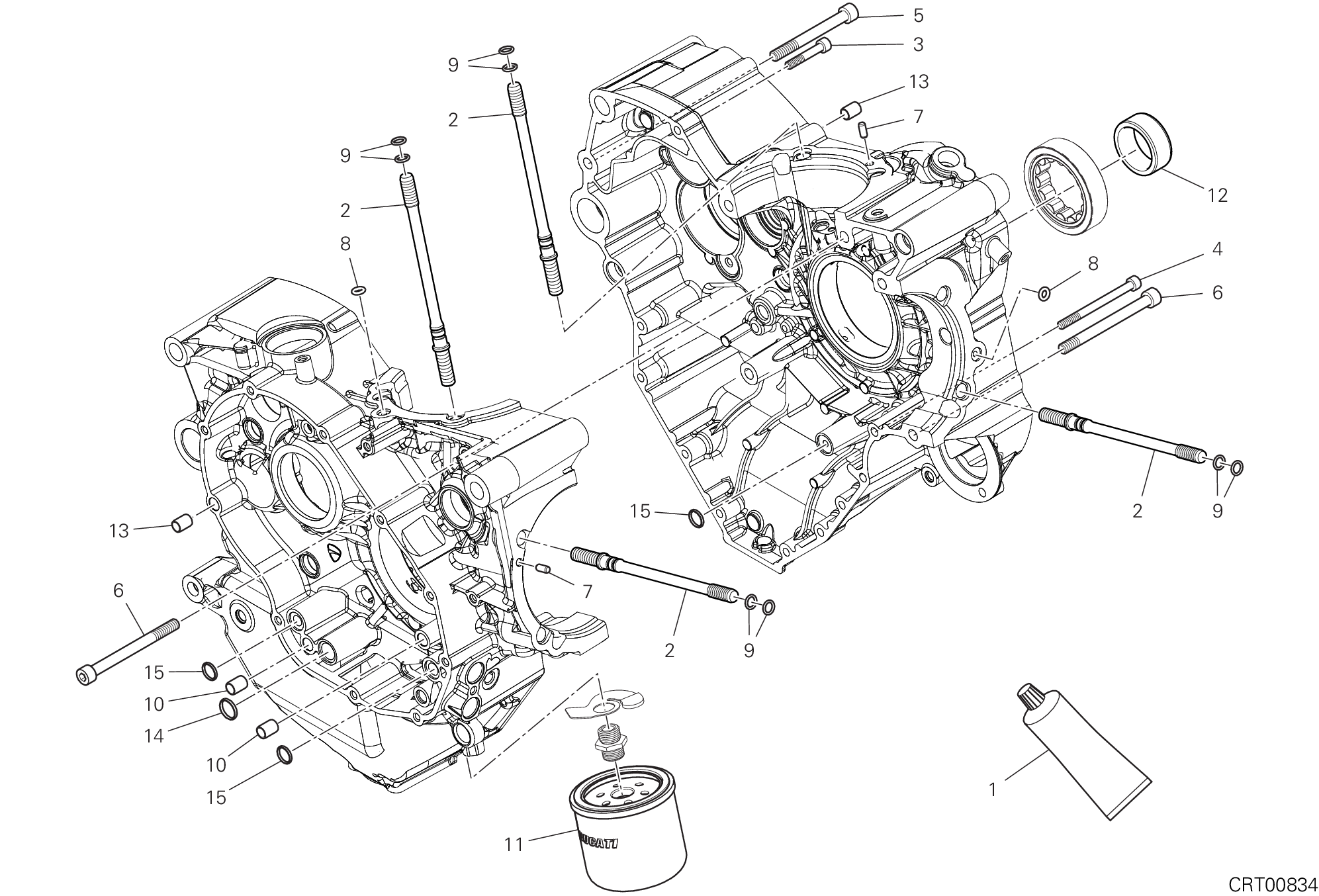 09B PAIRE DE DEMI CARTERS POUR DIAVEL 1260 S 2020