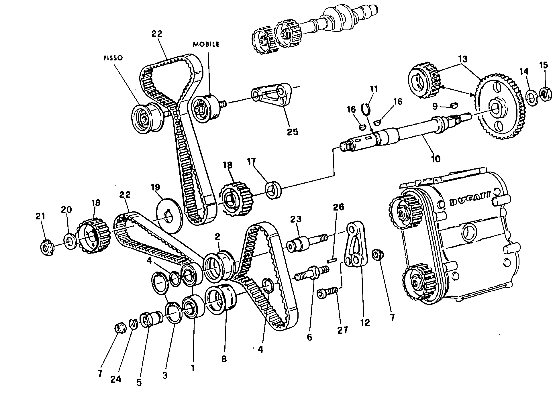008 COURROIE DISTRIBUTION POUR SUPERBIKE 916 R 1997