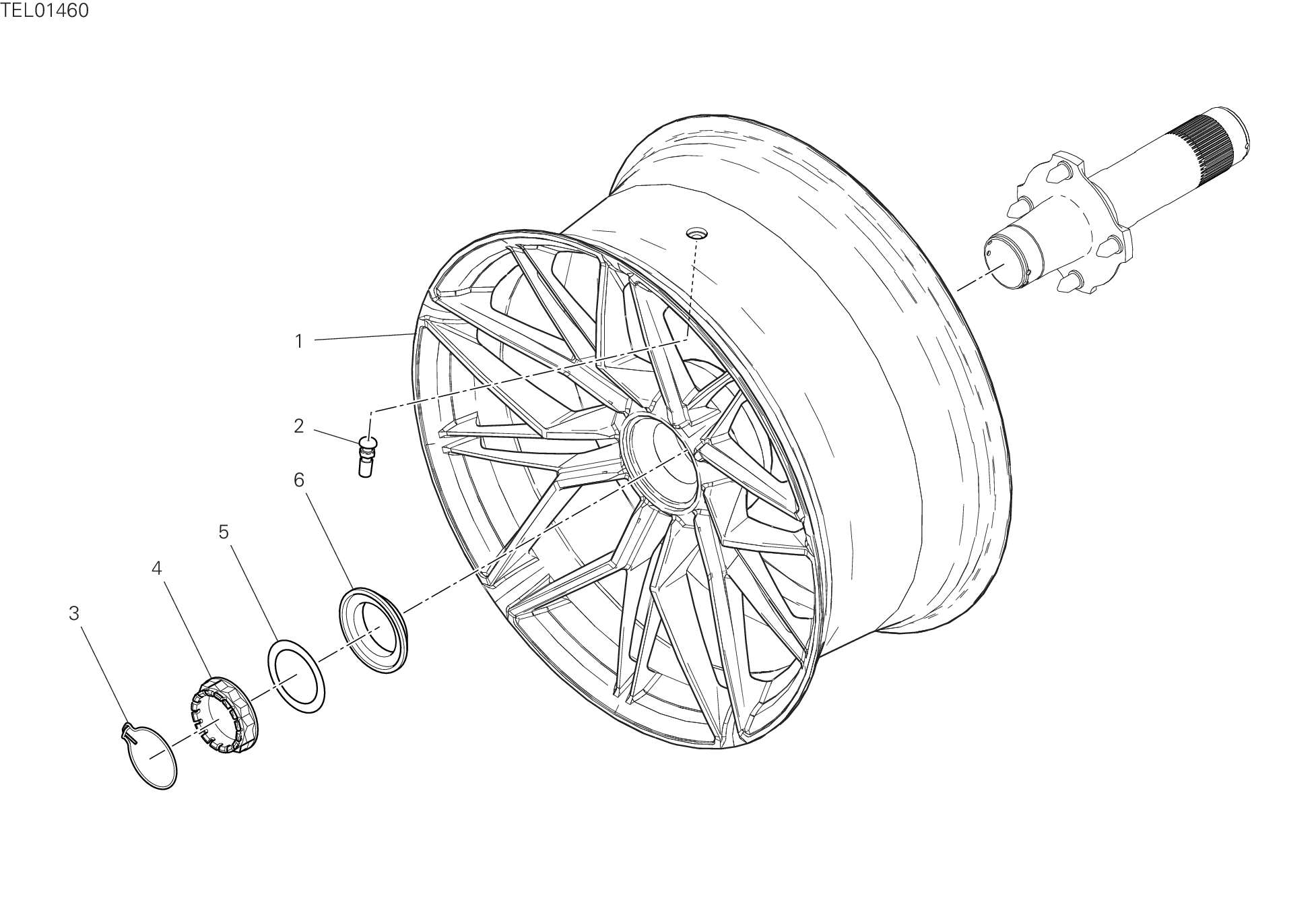 28A ROUE ARRIERE POUR DIAVEL 1260 LAMBO 2021