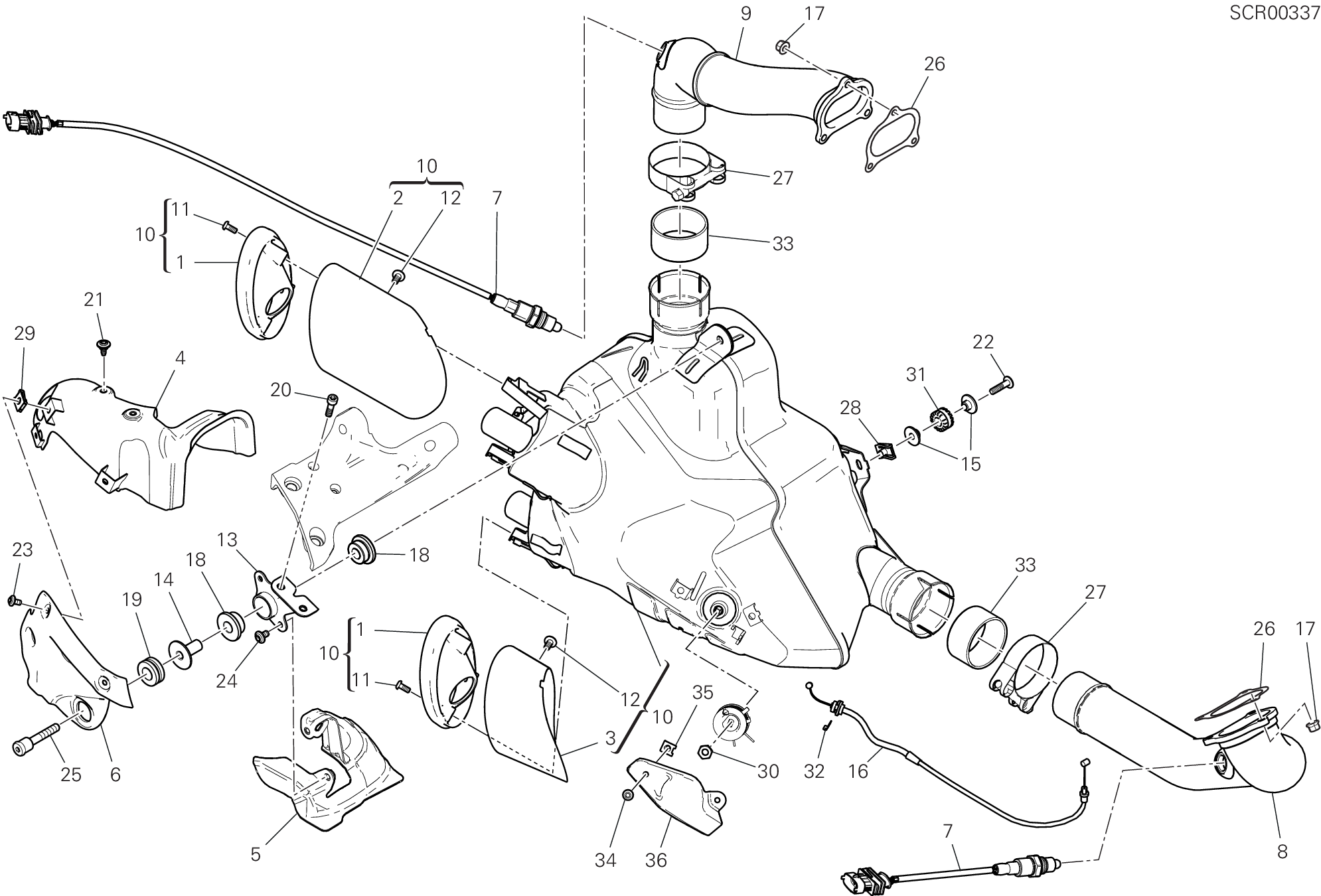 019 ECHAPPEMENT POUR XDIAVEL NERA 2022