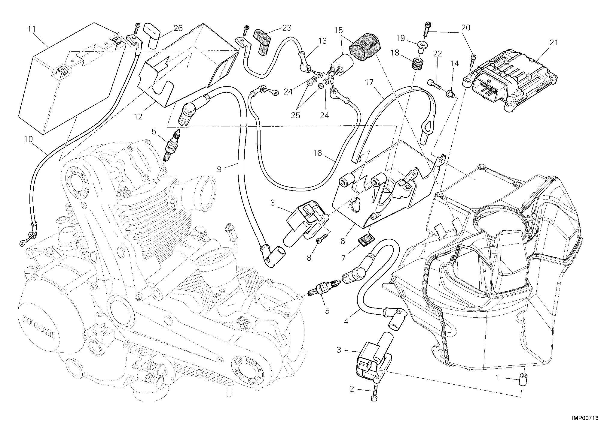 019 BATTERIE POUR MONSTER 1100 EVO ABS 2012