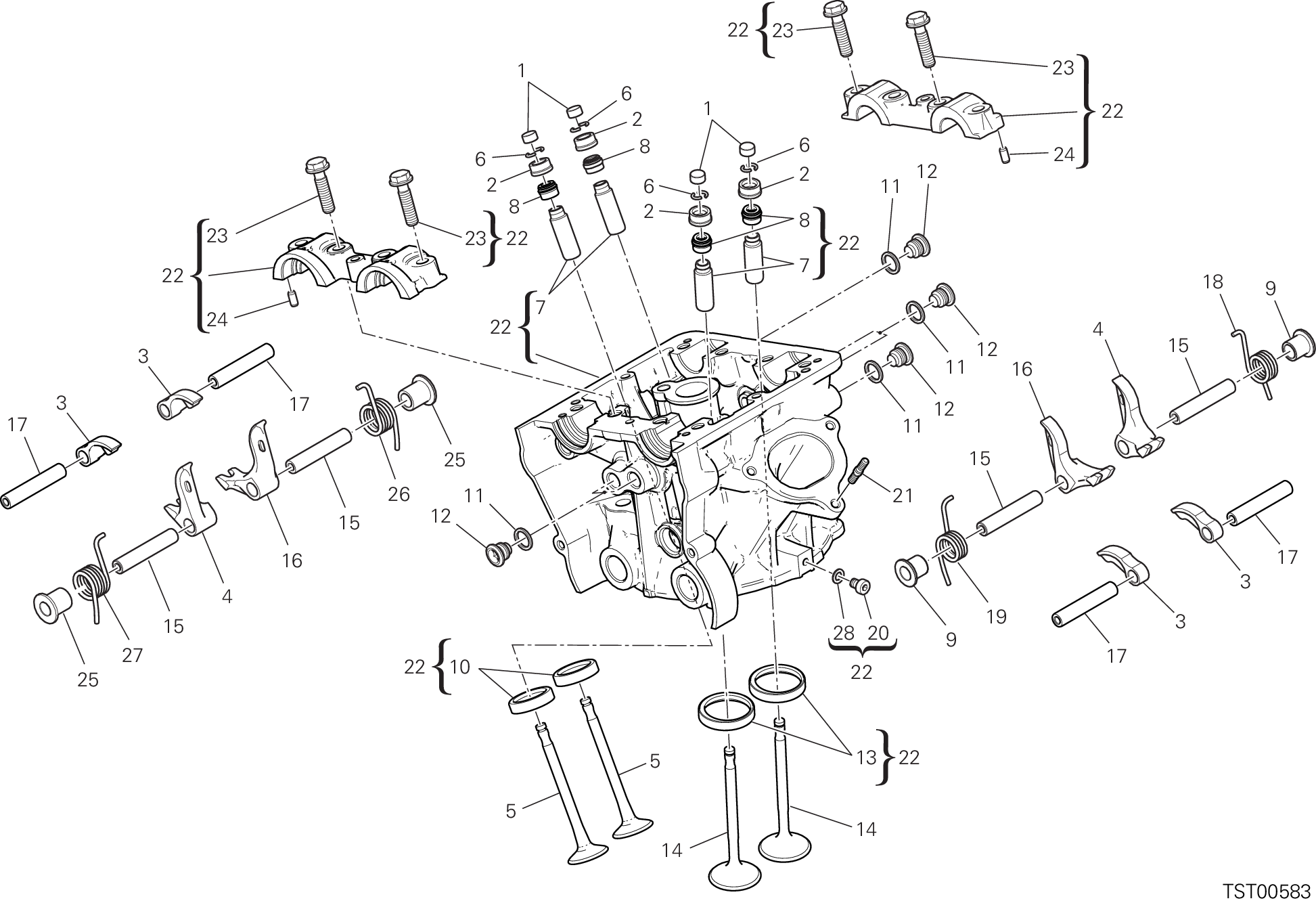 014 CULASSE VERTICALE POUR MULTISTRADA 950 2018