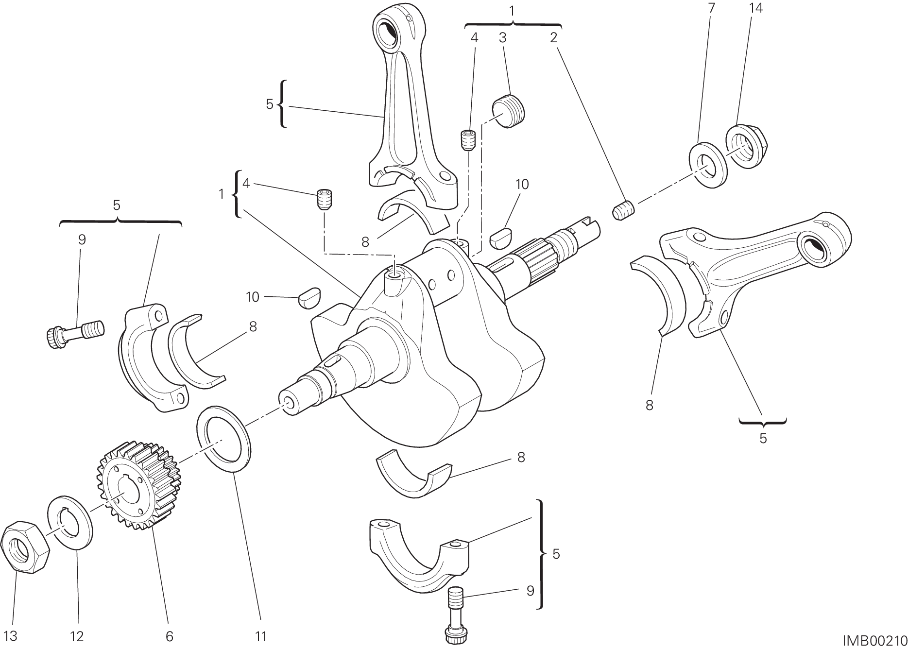 006 VILEBREQUIN POUR HYPERMOTARD HYPERSTRADA 2014