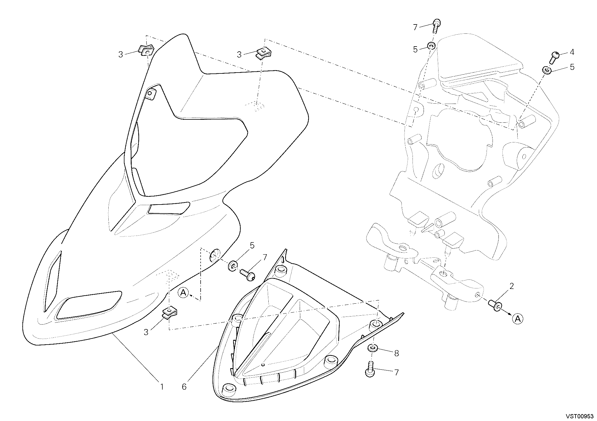 039 CAPOT AVANT POUR HYPERMOTARD 1100 EVO 2011