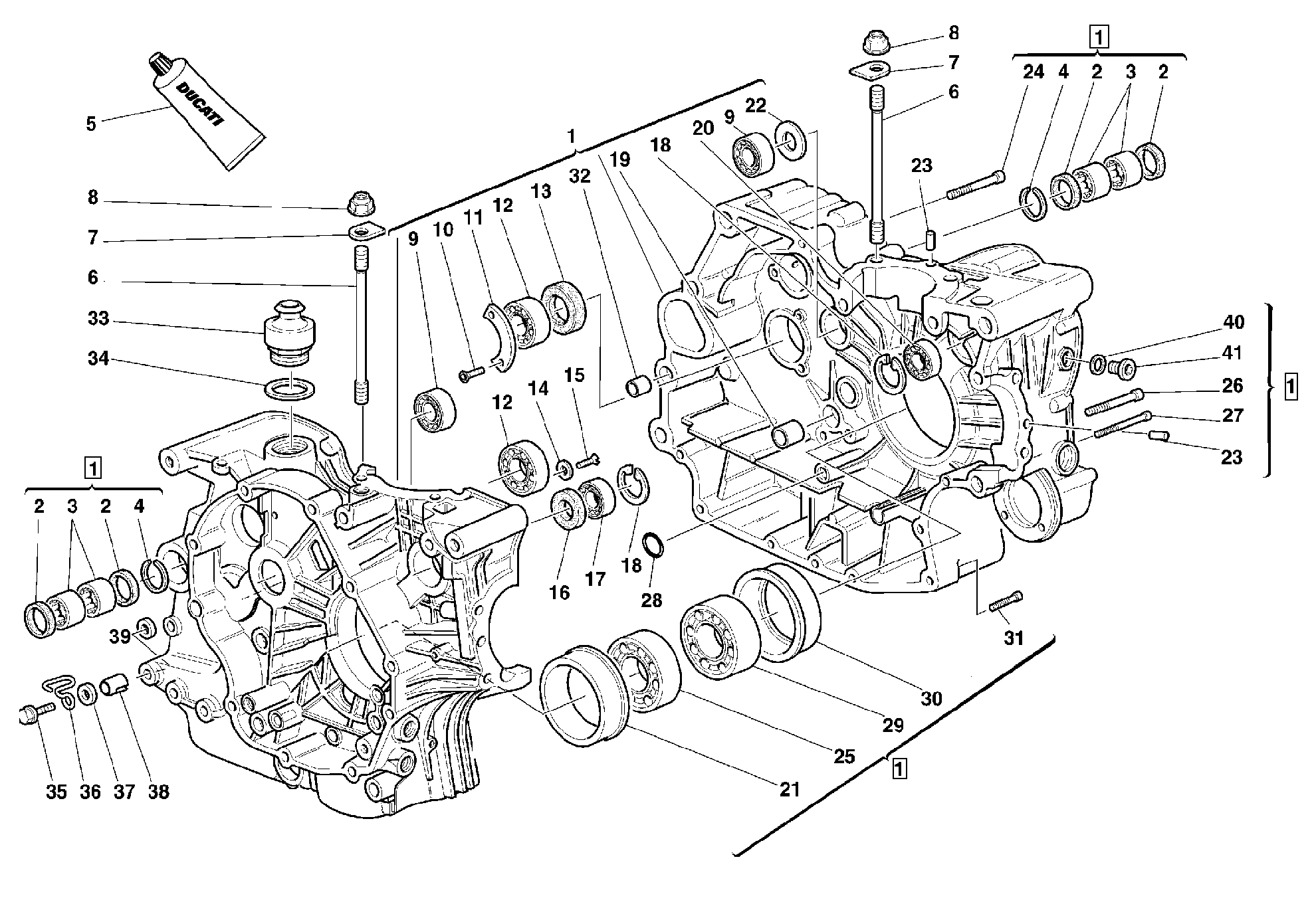 100 CARTER MOTEUR POUR MONSTER 600 1999