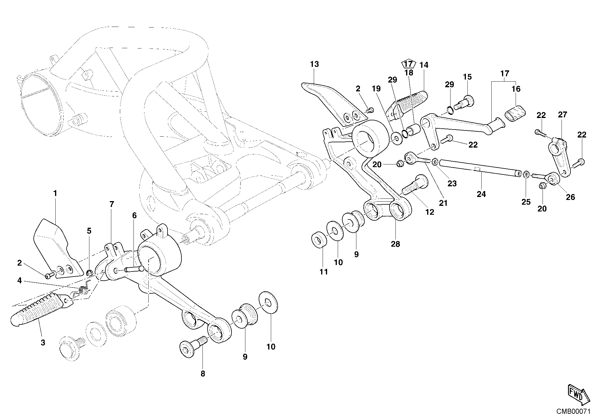 026 REPOSE PIEDS POUR MONSTER S4R 2006
