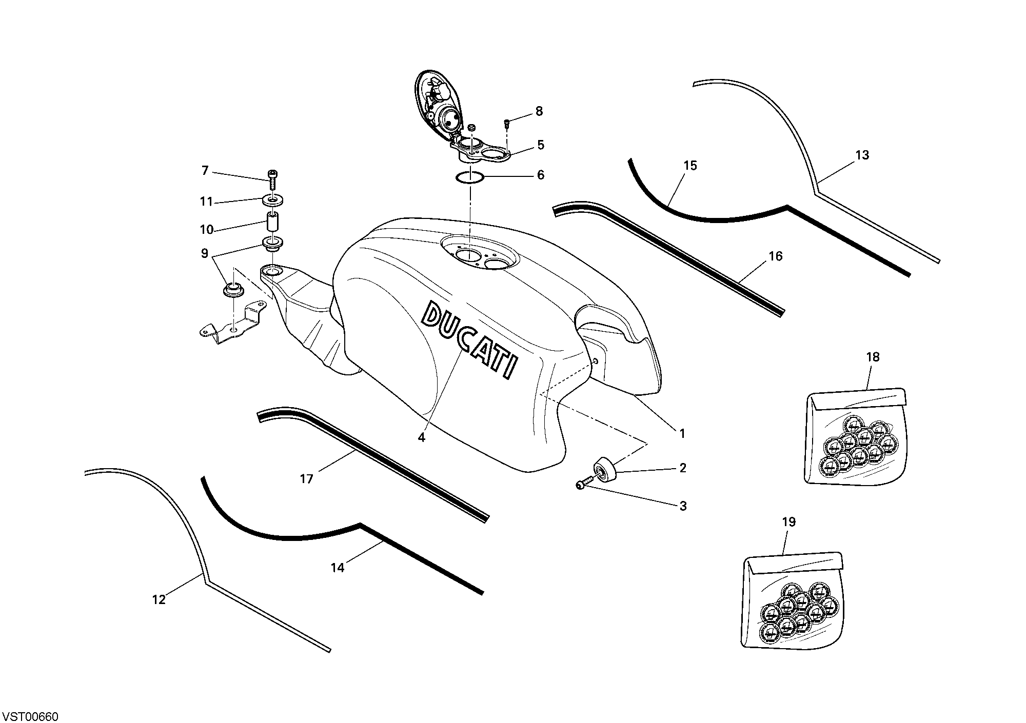 018 RESERVOIR CARBURANT POUR SPORTCLASSIC GT1000 2008