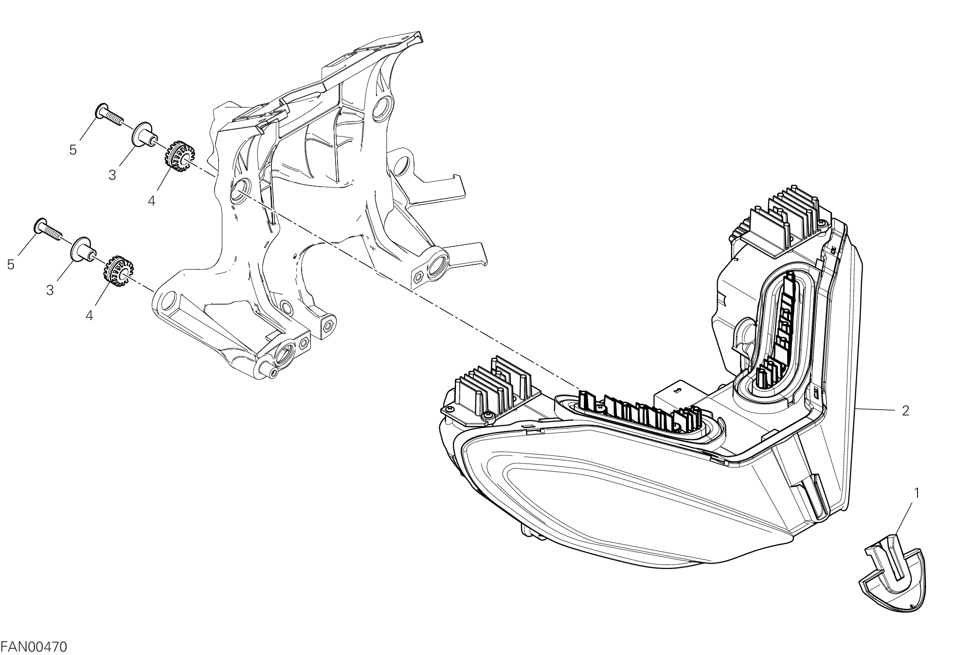 14A FEU AVANT POUR MULTISTRADA V4 RS WITH OPTIONALS 2025