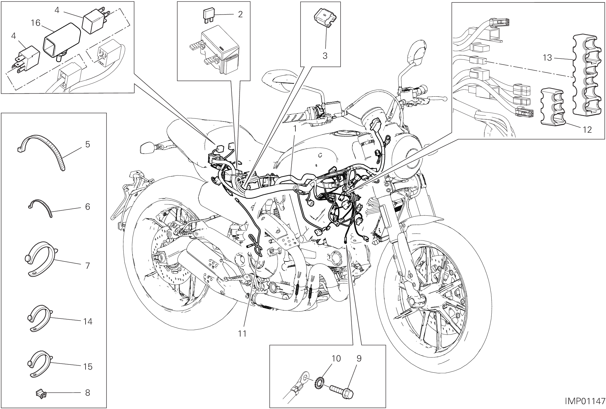 13B CIRCUIT ELECTRIQUE VEHICULE POUR SCRAMBLER FULL THROTTLE 2019