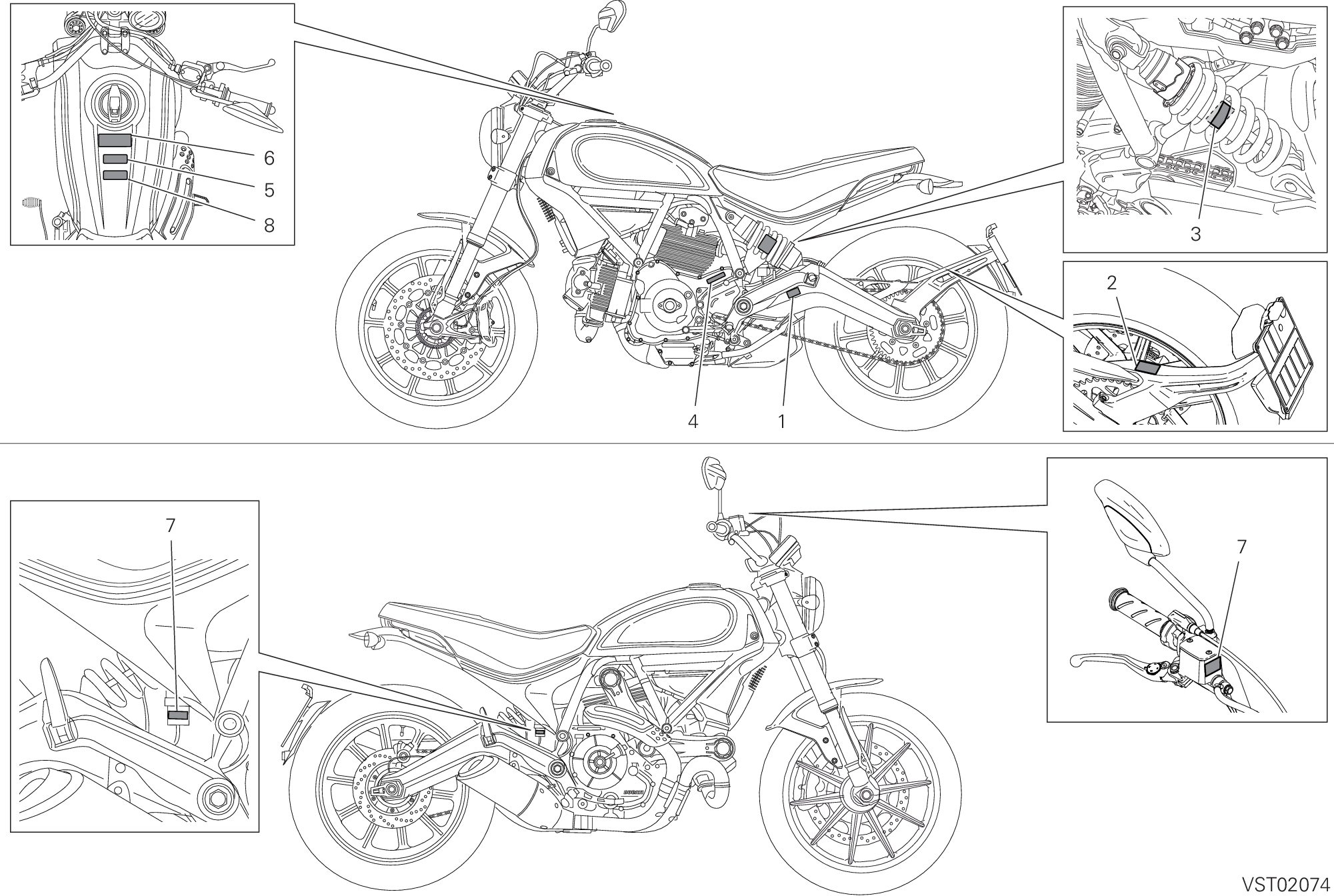 38A POSITIONNEMENT DE PLACEMENT POUR SCRAMBLER ICON 2020