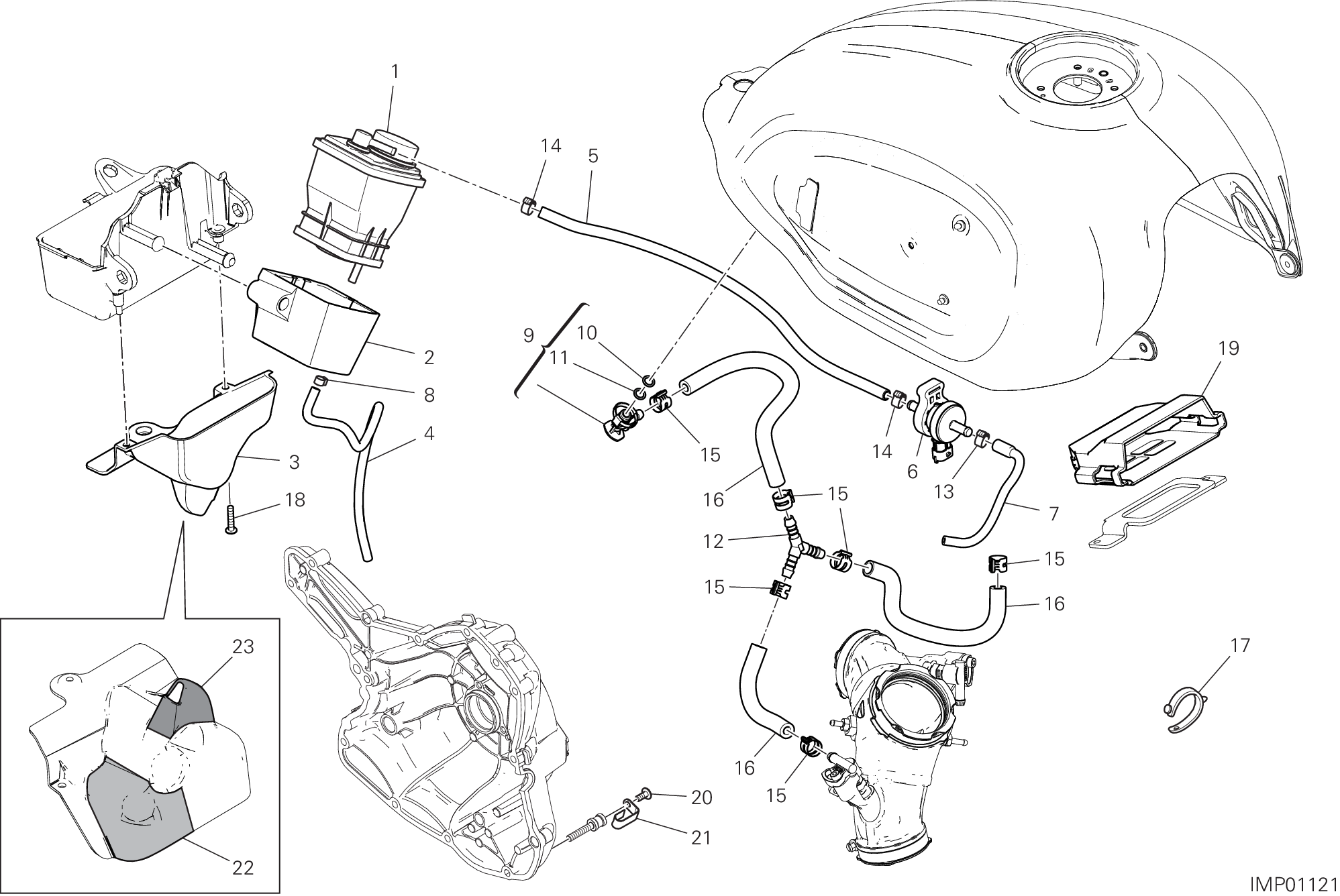 36B FILTRE CANISTER POUR SCRAMBLER 1100 2019