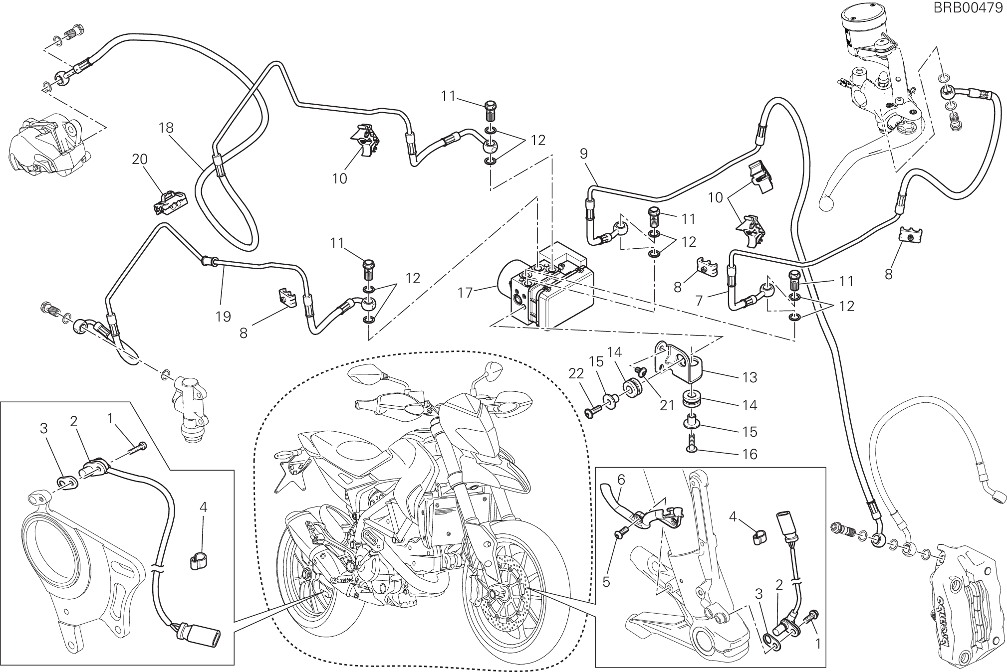24A SYSTEME ANTIBLOCAGE DES FREINS ABS POUR HYPERMOTARD SP 2015