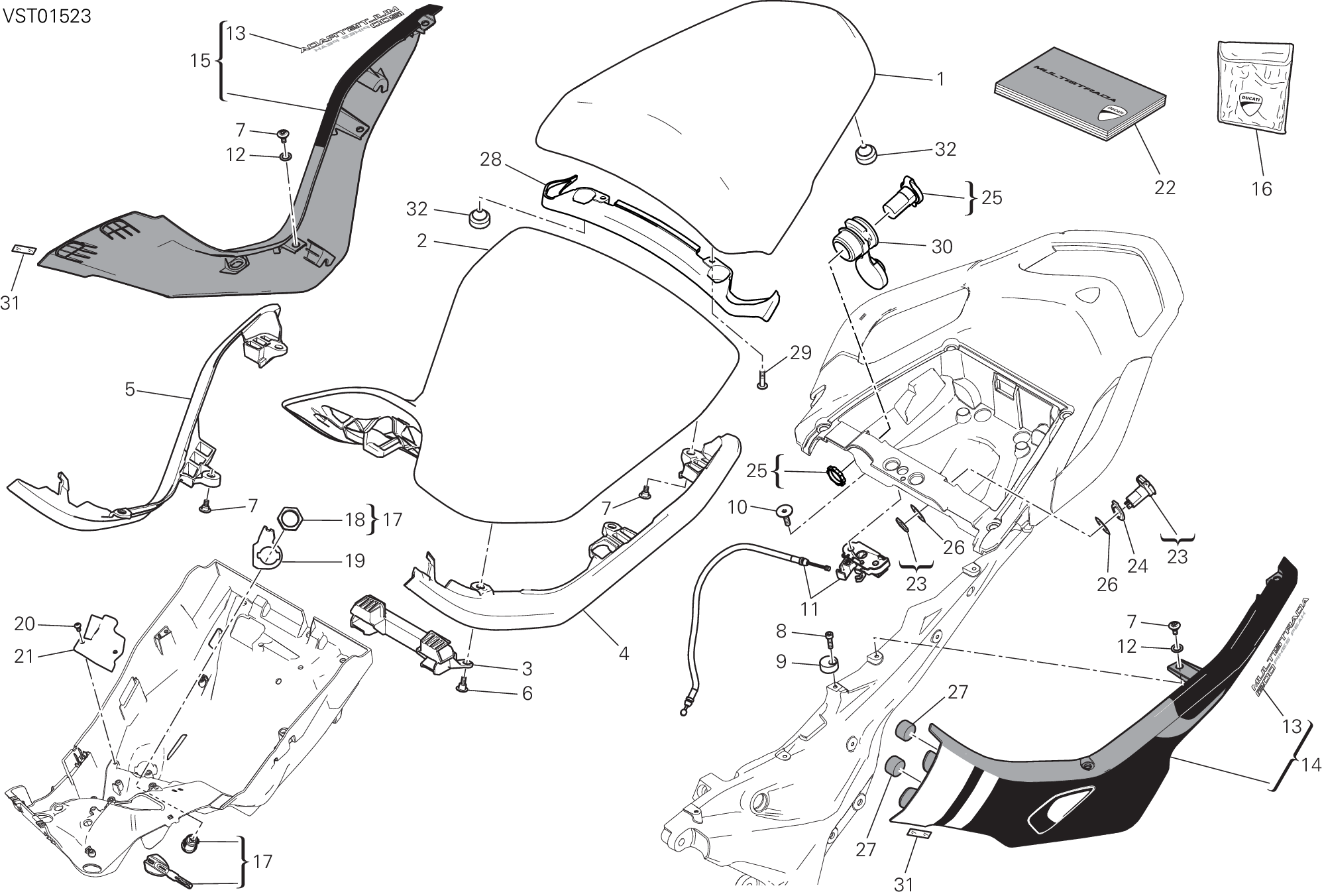 033 SELLE POUR MULTISTRADA 1200 S PIKES PEAK 2016
