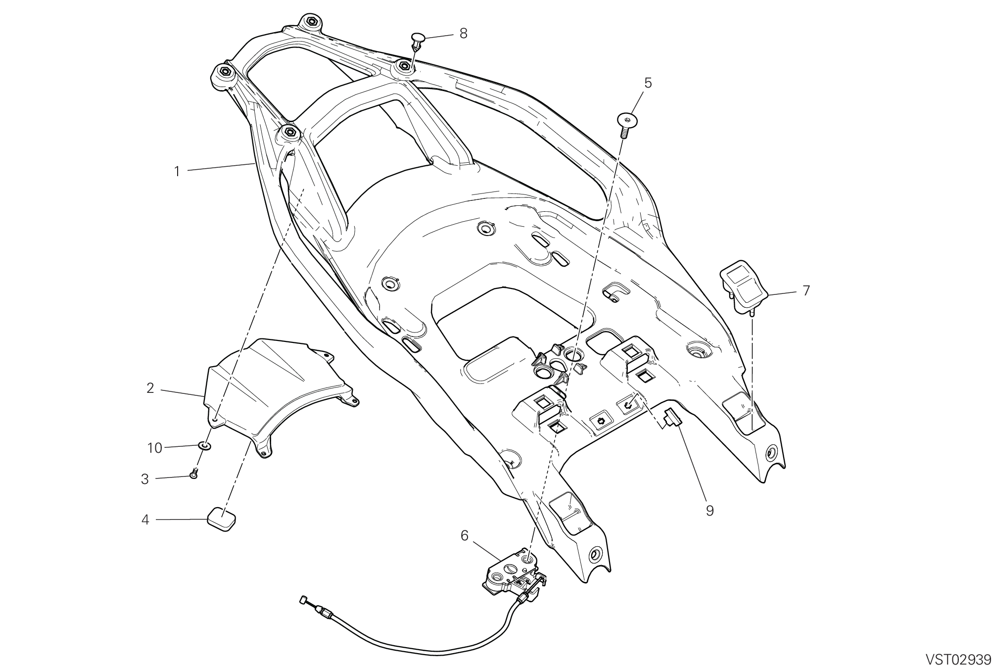 37H POIGNEE ARRIERE POUR MULTISTRADA V4 2025