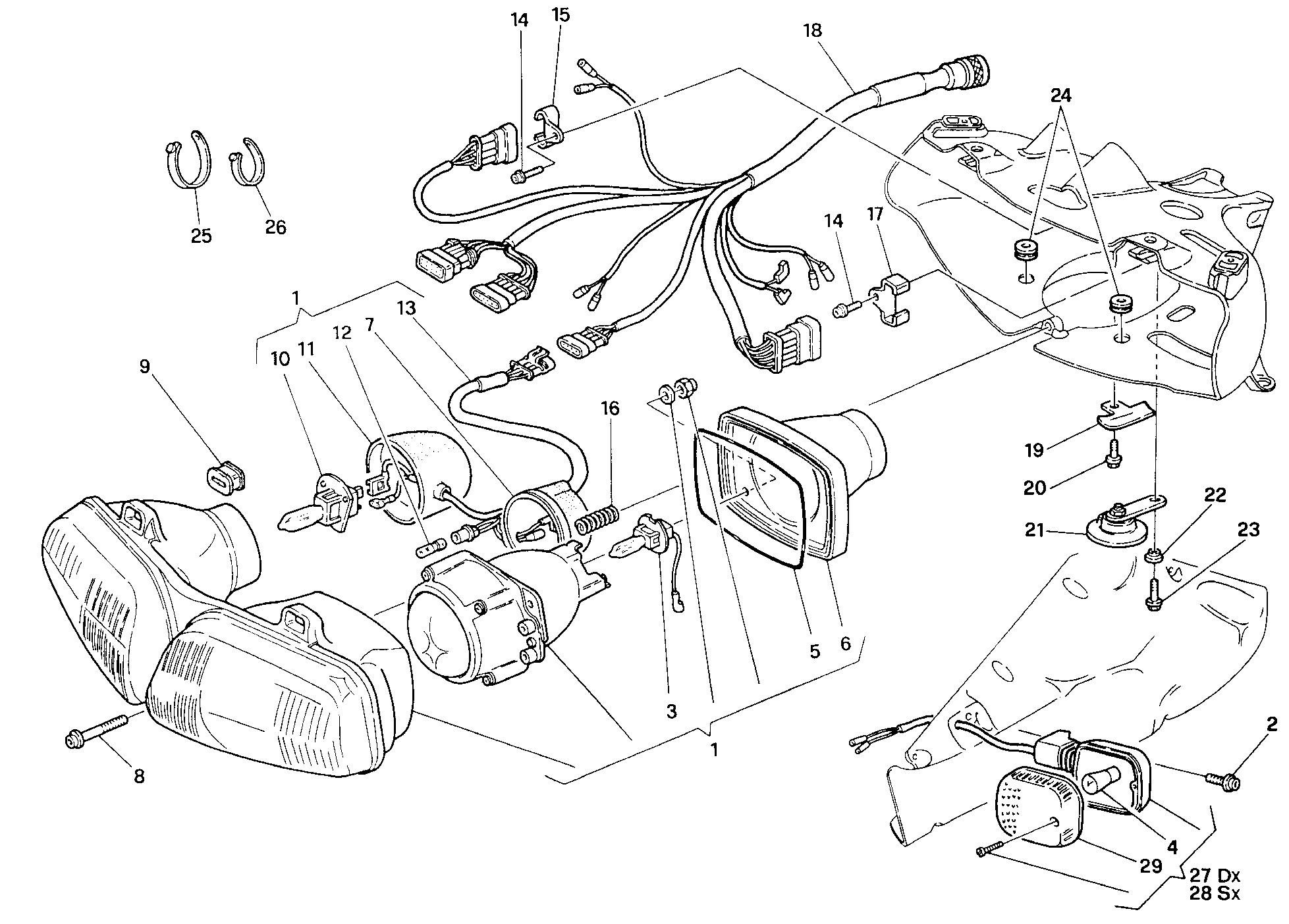 021 FEU AVANT POUR SUPERBIKE 916 SP 1994