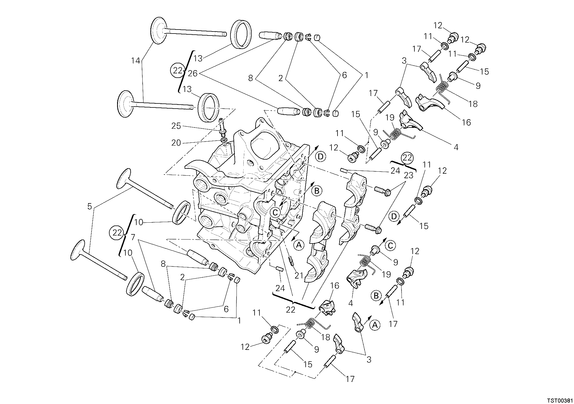 015 CULASSE HORIZONTALE POUR SUPERBIKE 1198 R 2010