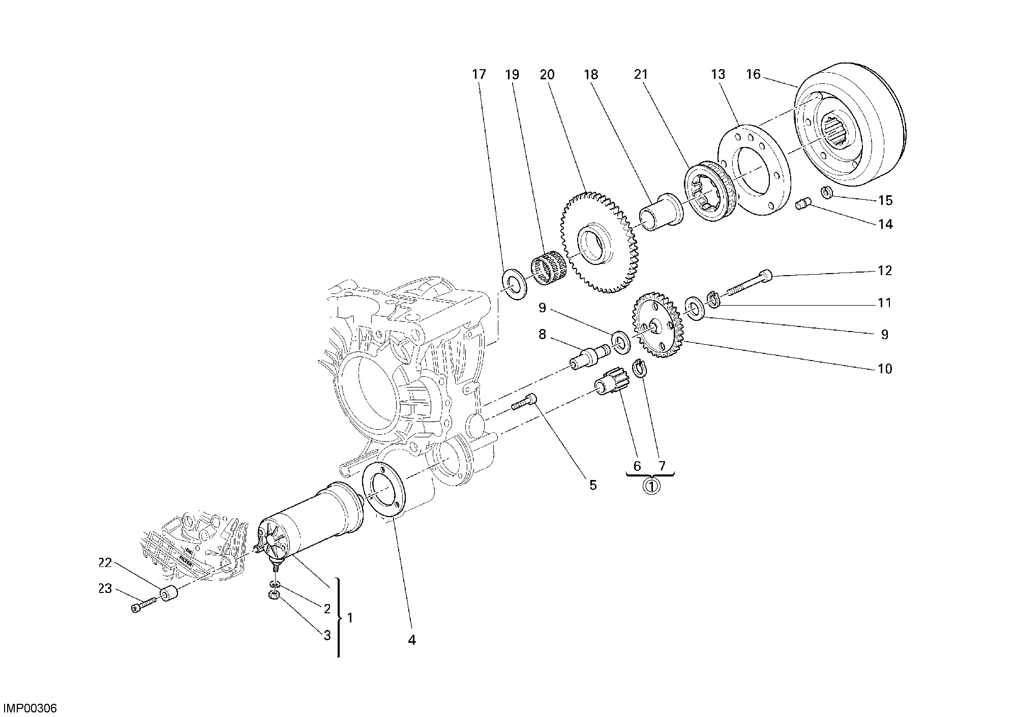 012 DEMARREUR ELECTRIQUE POUR MONSTER S2R 1000 2007