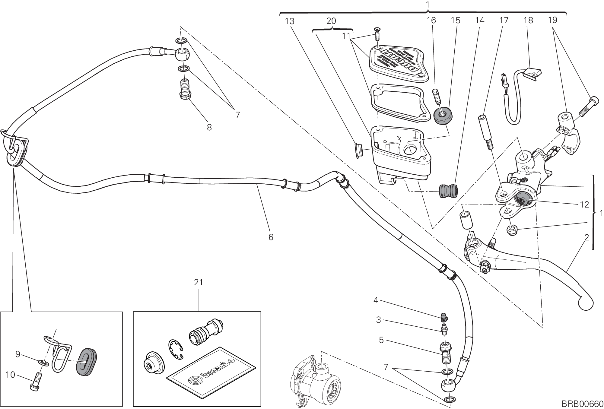 023 MAITRE CYLINDRE EMBRAYAGE POUR DIAVEL CARBON FL 2015