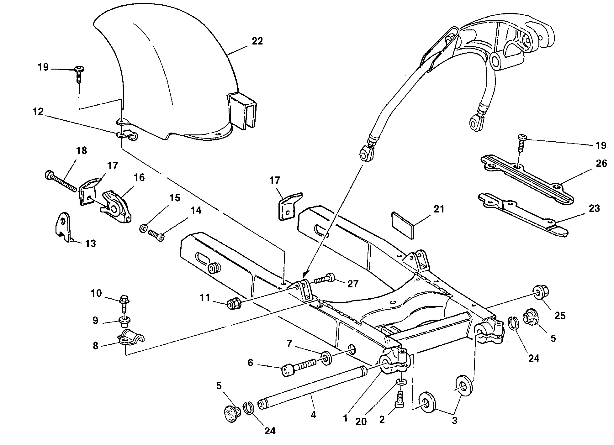 030 BRAS OSCILLANT POUR MONSTER 750 1998
