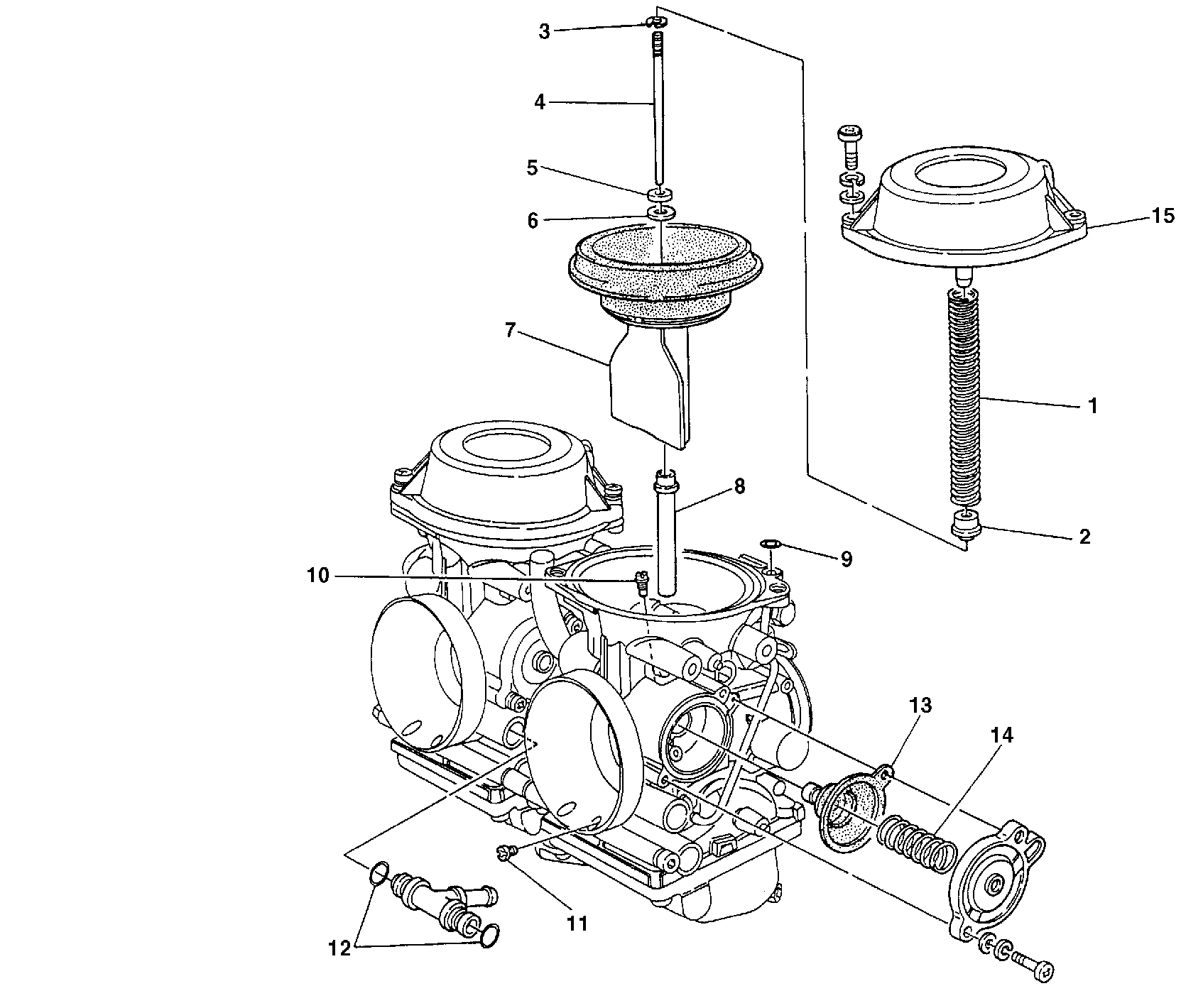 171 PIECES DE RECHANGE CARBURATEUR POUR MONSTER 900 CITY 1999