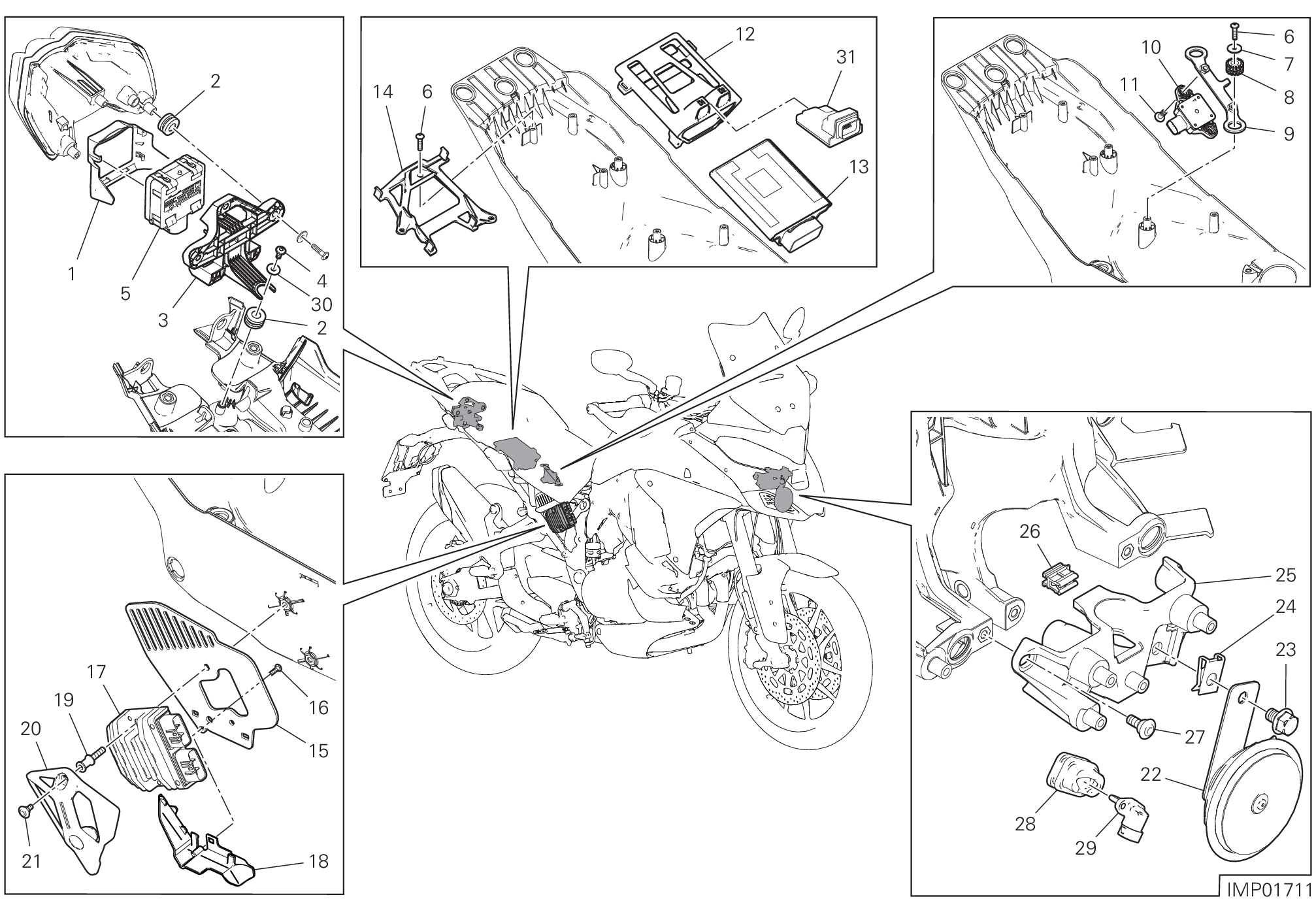 13E DISOISITIF ELECTRIQUES POUR MULTISTRADA V4 PIKES PEAK 2025