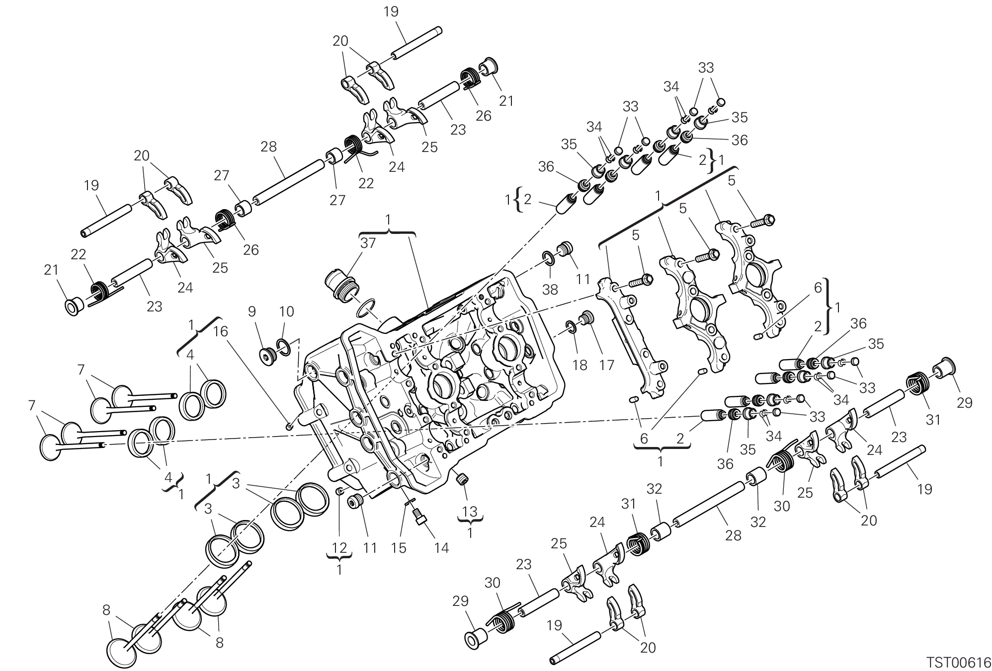 12C CULASSE AVANT POUR SUPERBIKE PANIGALE V4 2018