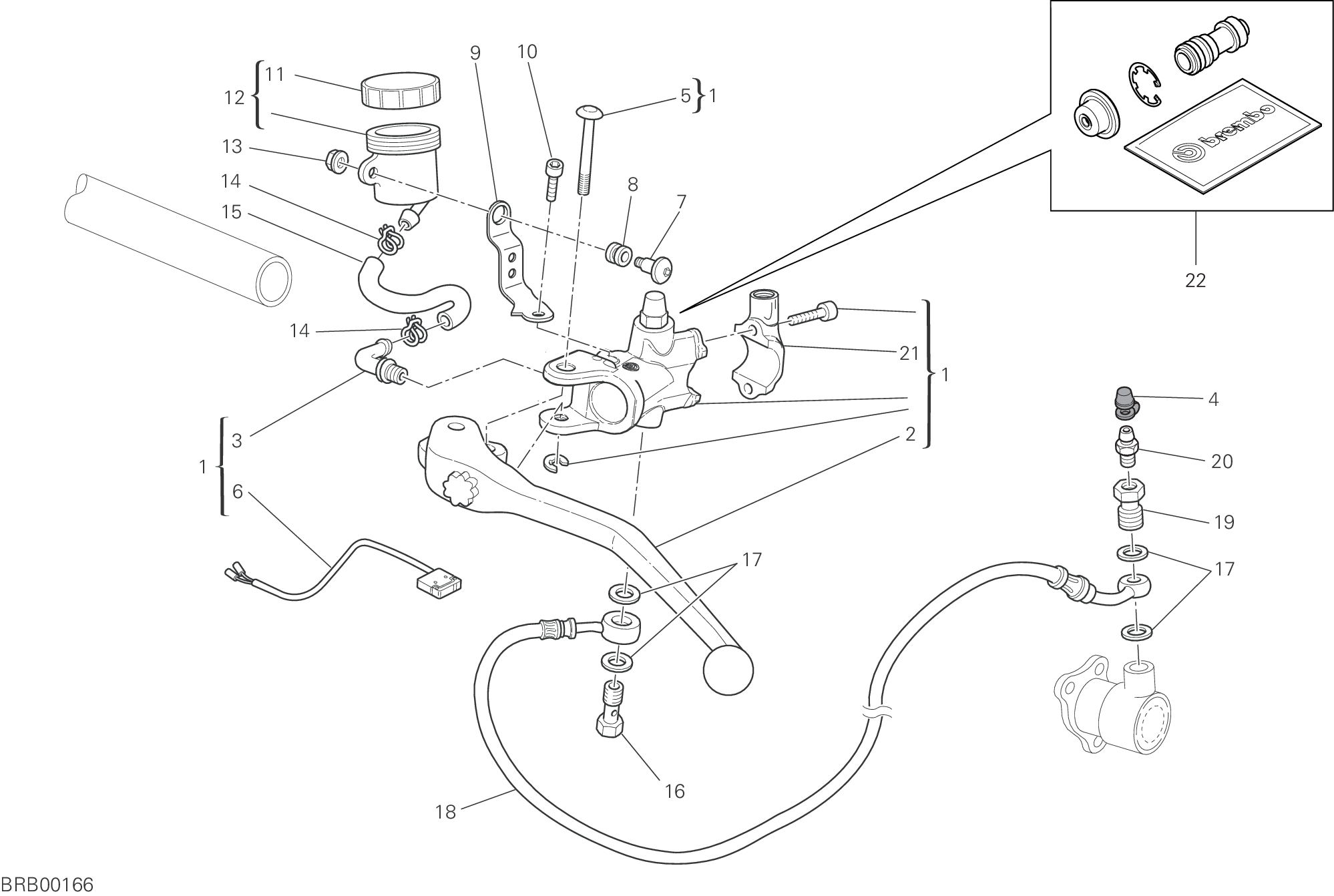 031 MAITRE CYLINDRE EMBRAYAGE POUR MONSTER S4R 2007