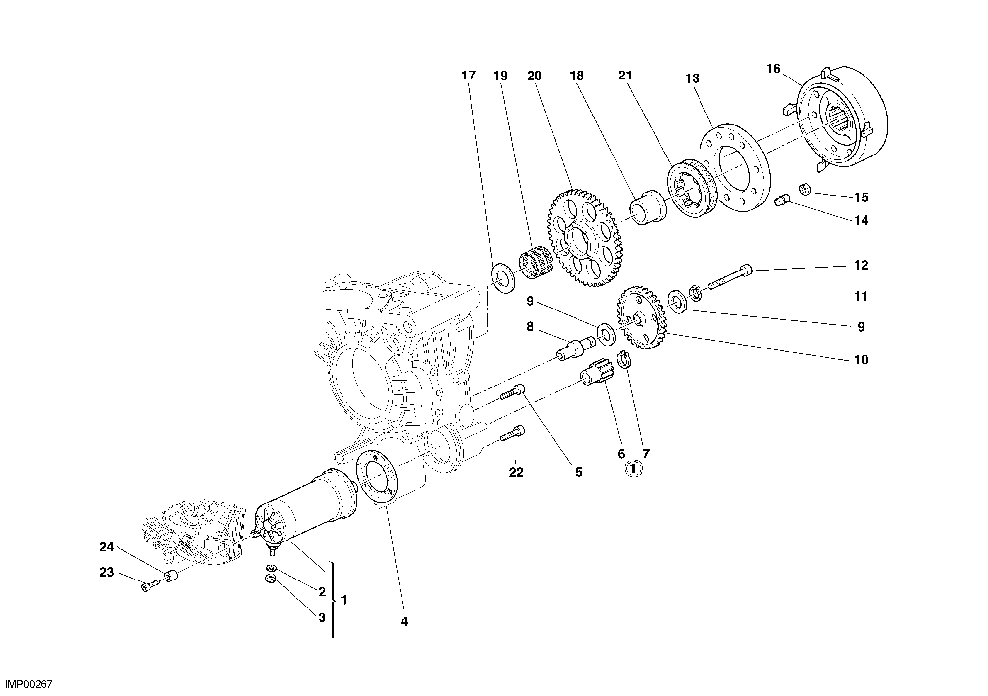 012 DEMARREUR ELECTRIQUE POUR SUPERBIKE 749 R 2006