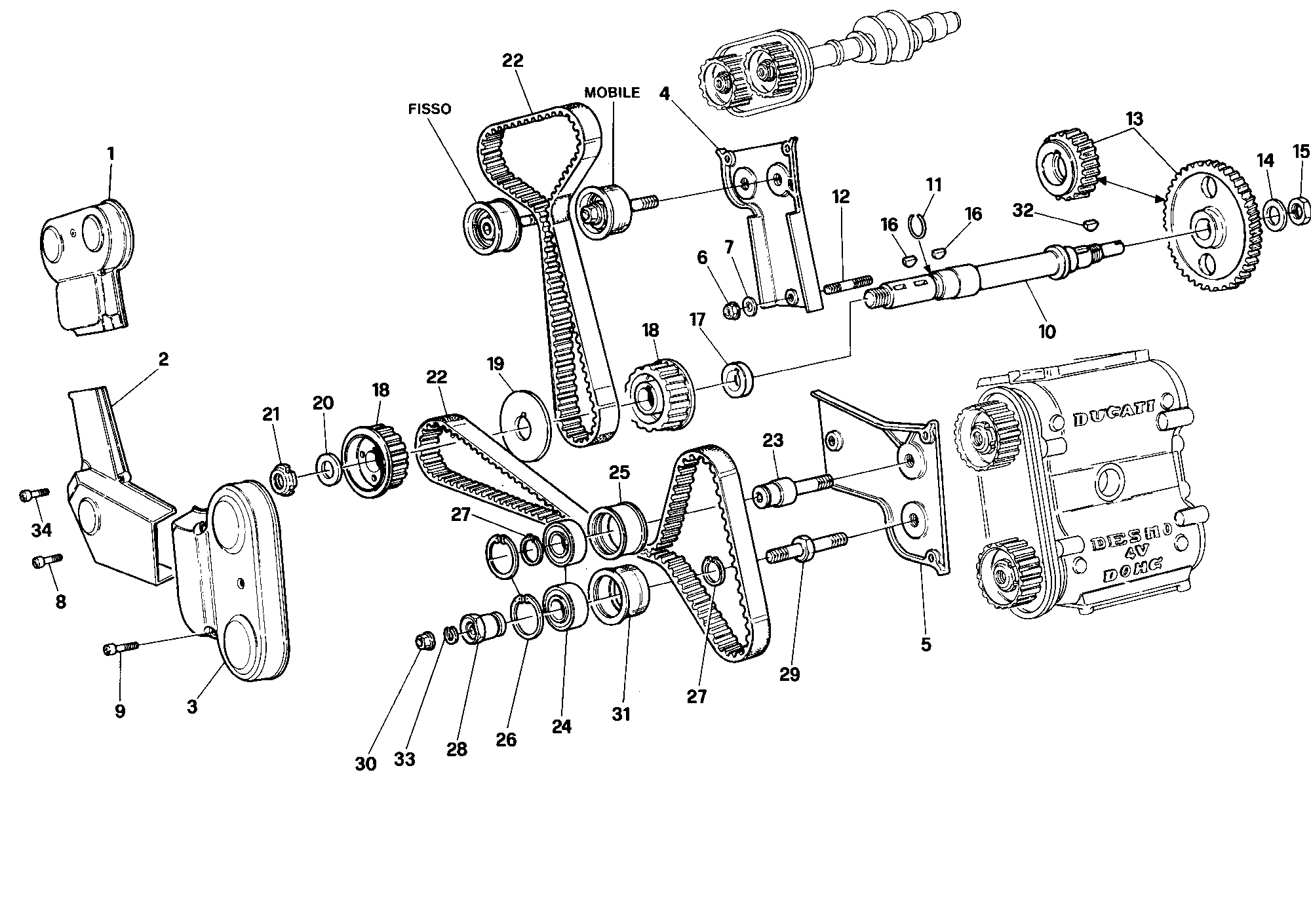 008 COURROIE DISTRIBUTION POUR SUPERBIKE 916 SENNA 1995