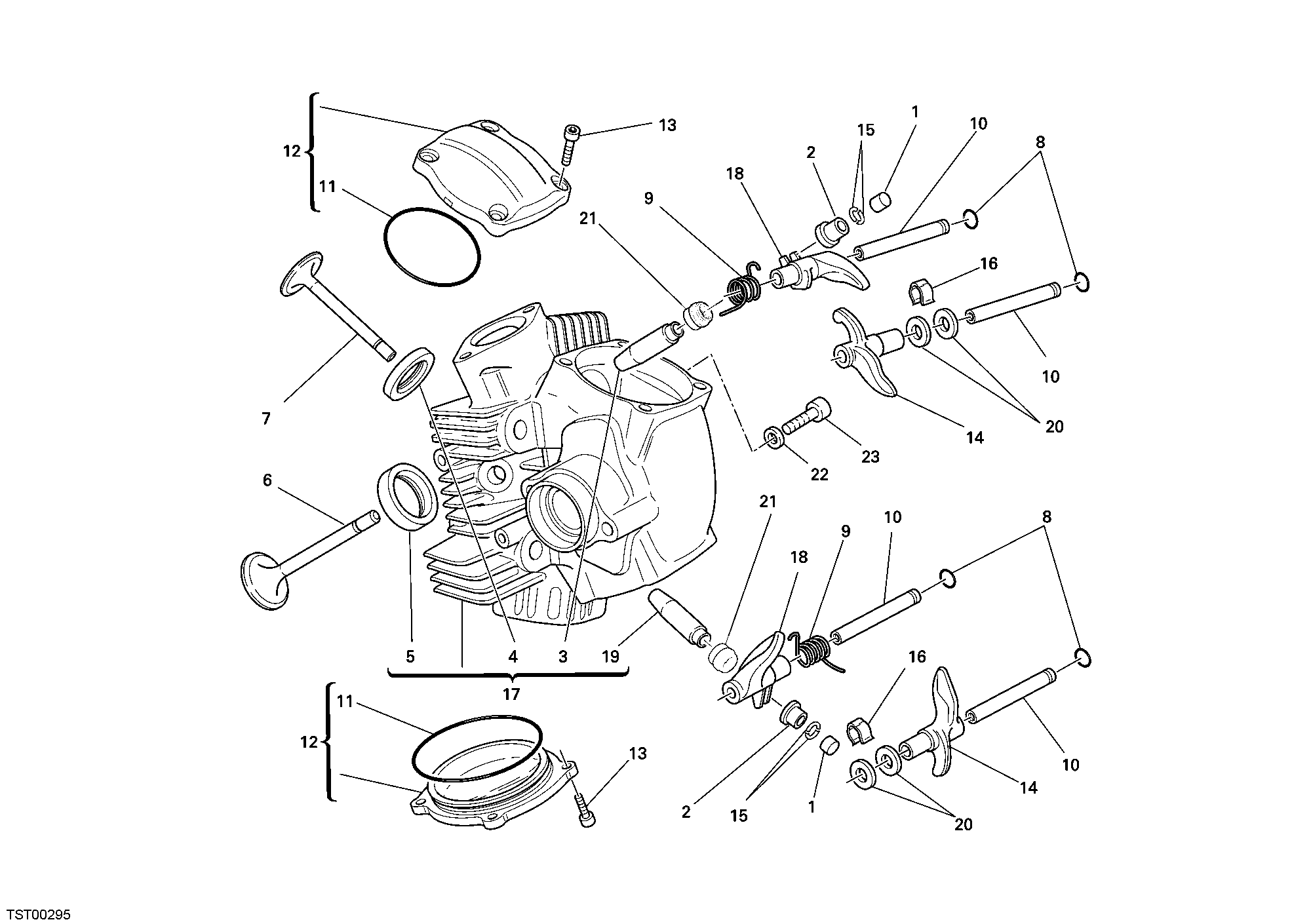 015 CULASSE HORIZONTALE POUR MONSTER 696 2009