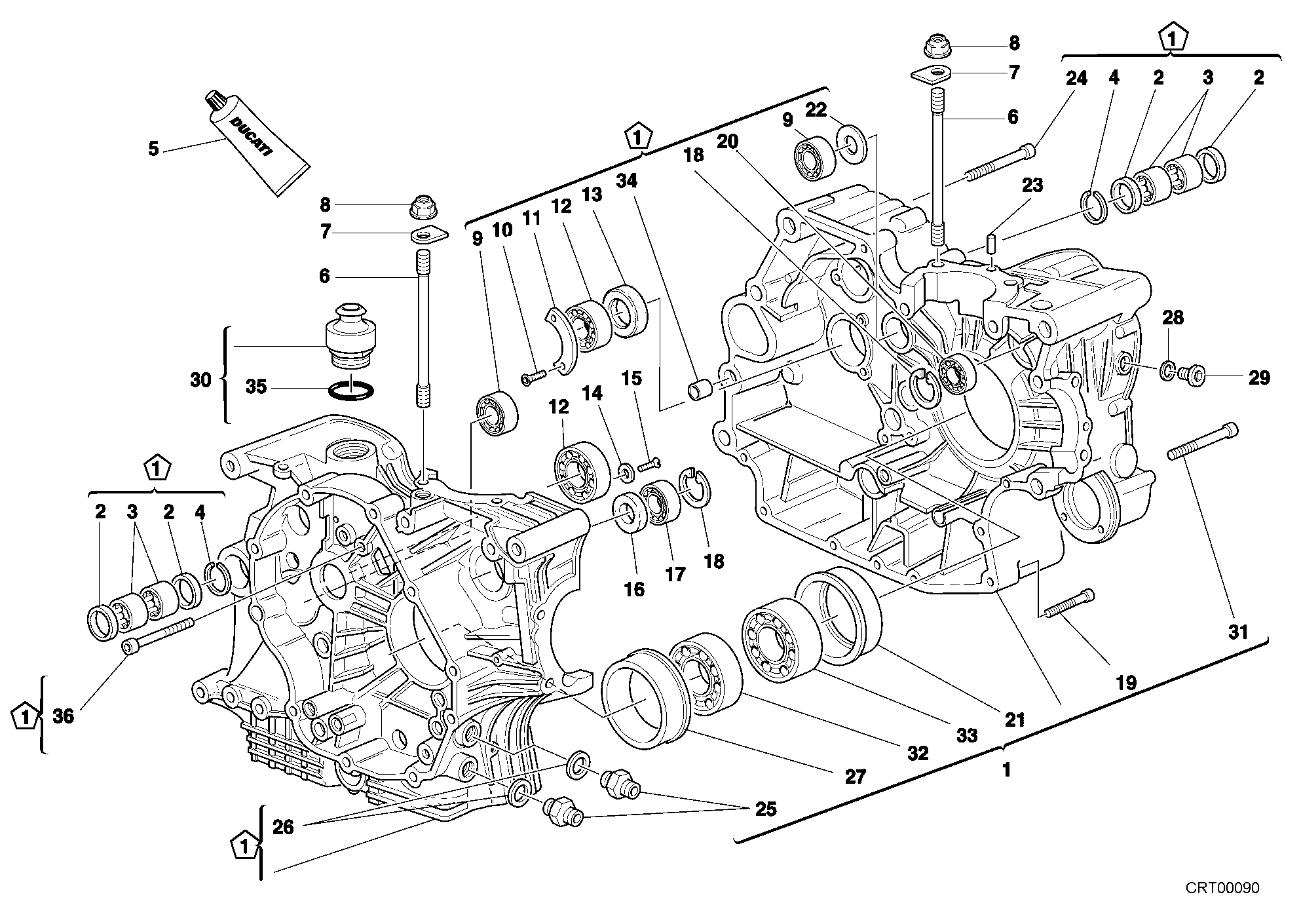 010 CARTER MOTEUR POUR SPORT TOURING ST4 S 2001