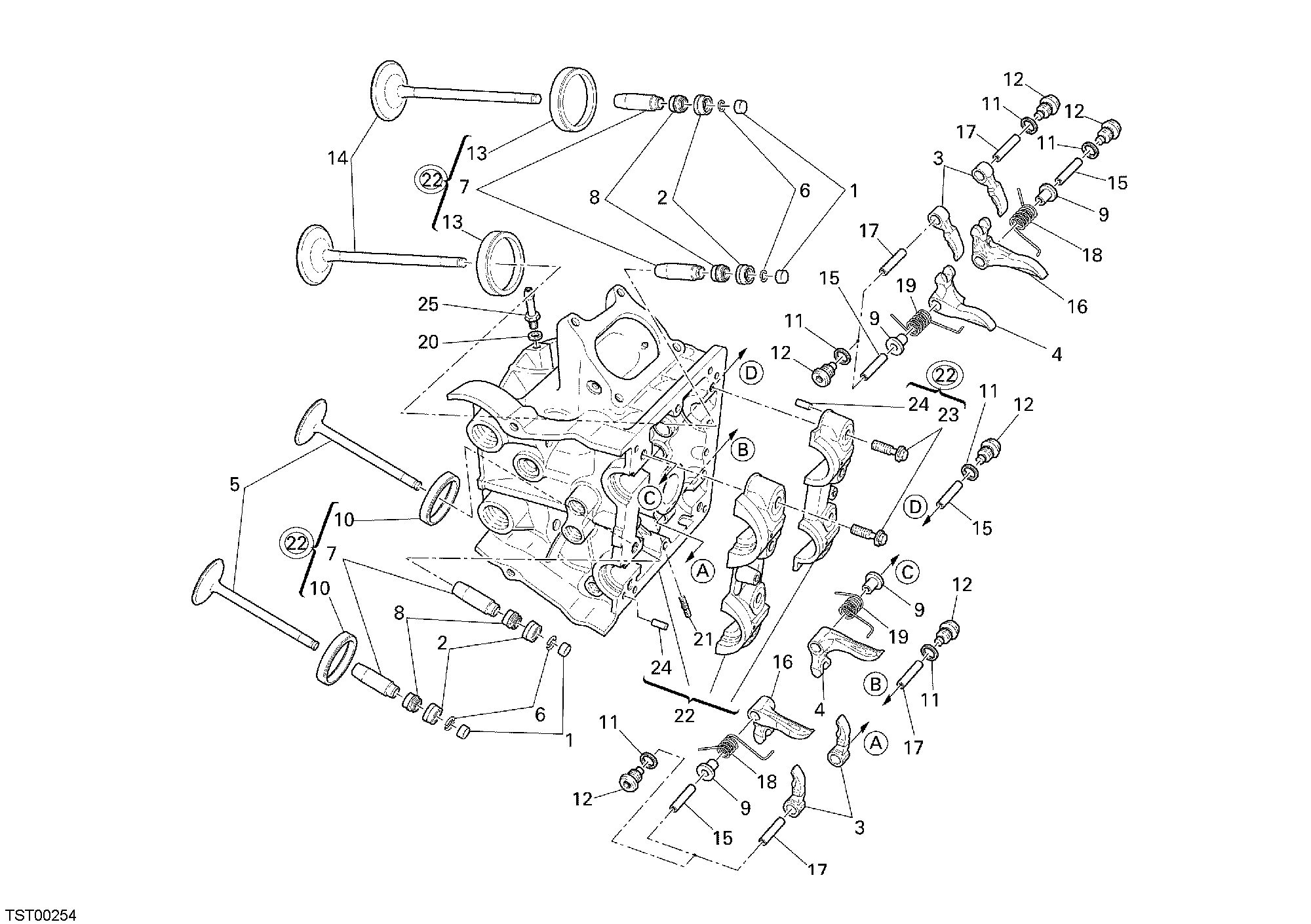 015 CULASSE HORIZONTALE POUR SUPERBIKE 1098 2007